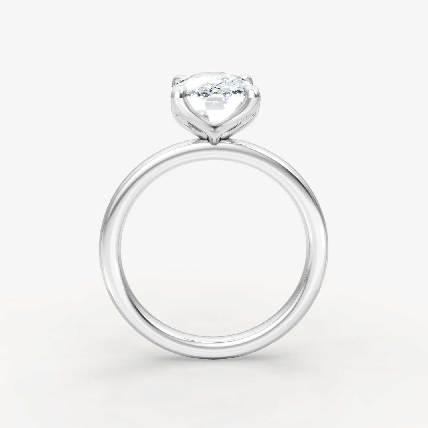 Tulip Solitaire - Elongated Cushion