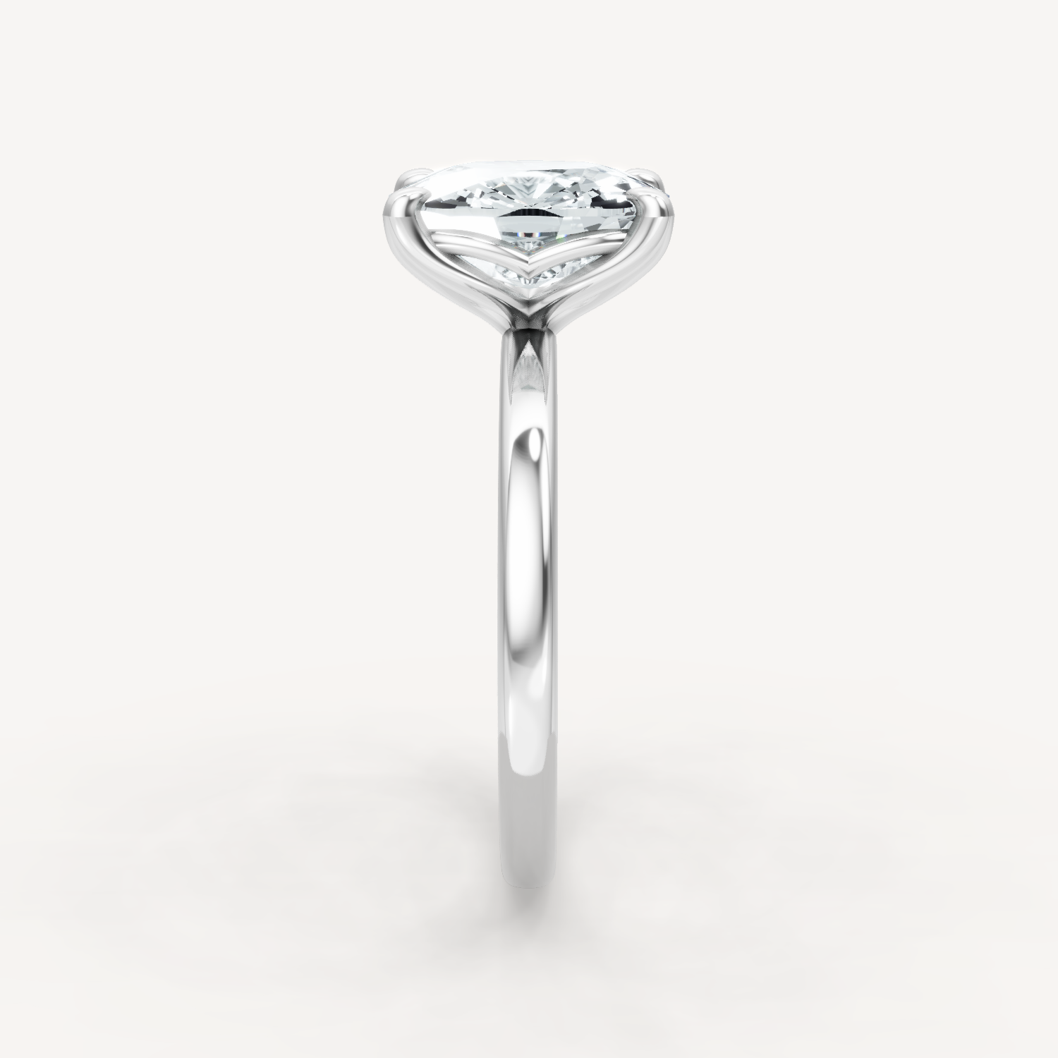 Tulip Solitaire - Elongated Cushion