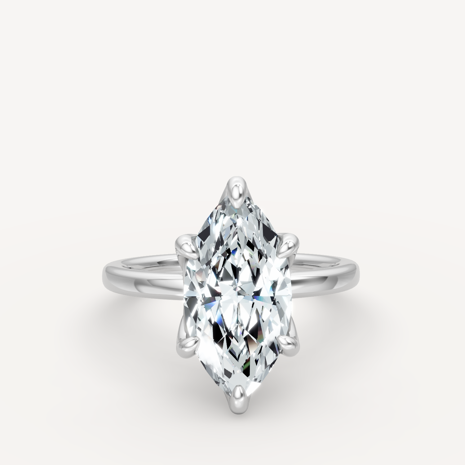 Tulip Solitaire - Marquise