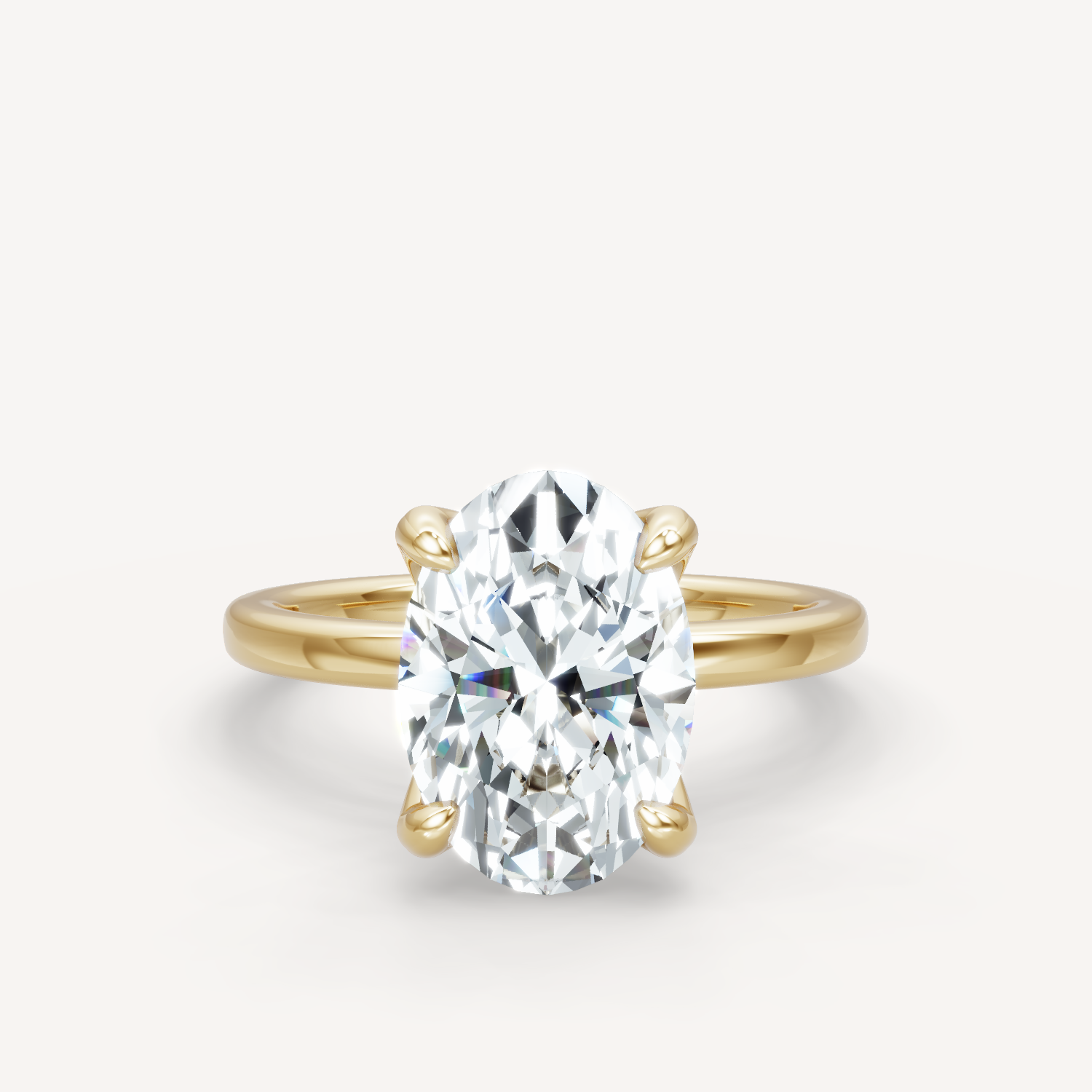 Tulip Solitaire Oval - Main Image