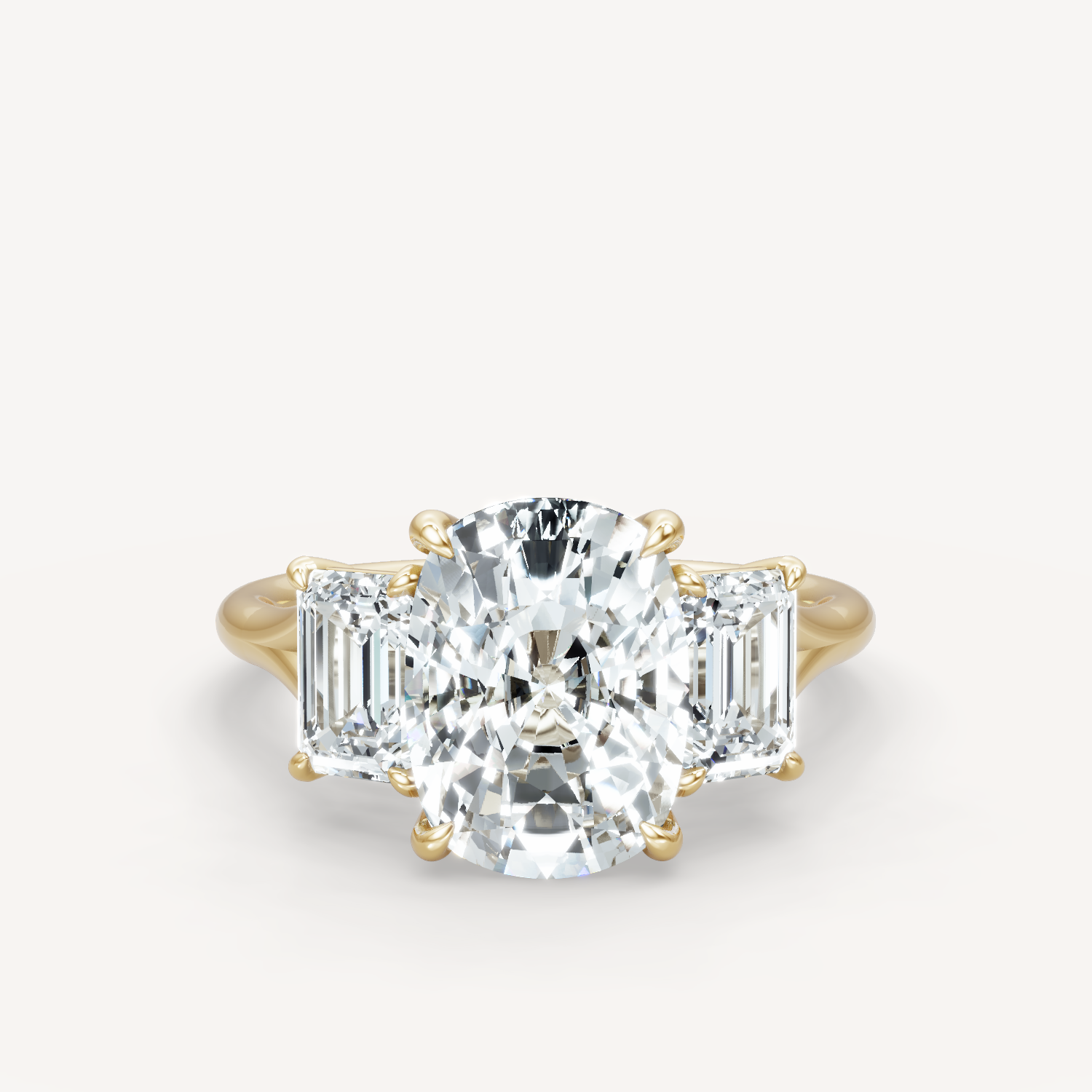 Split Trinity Elongated Cushion