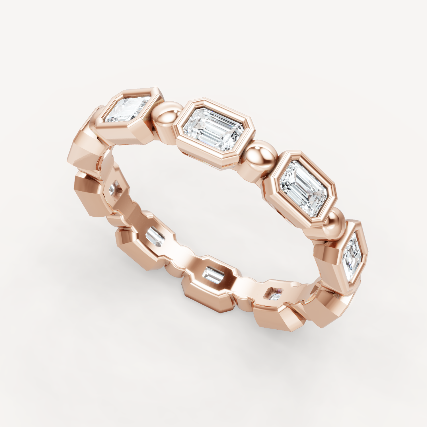Beaded Bezel Band