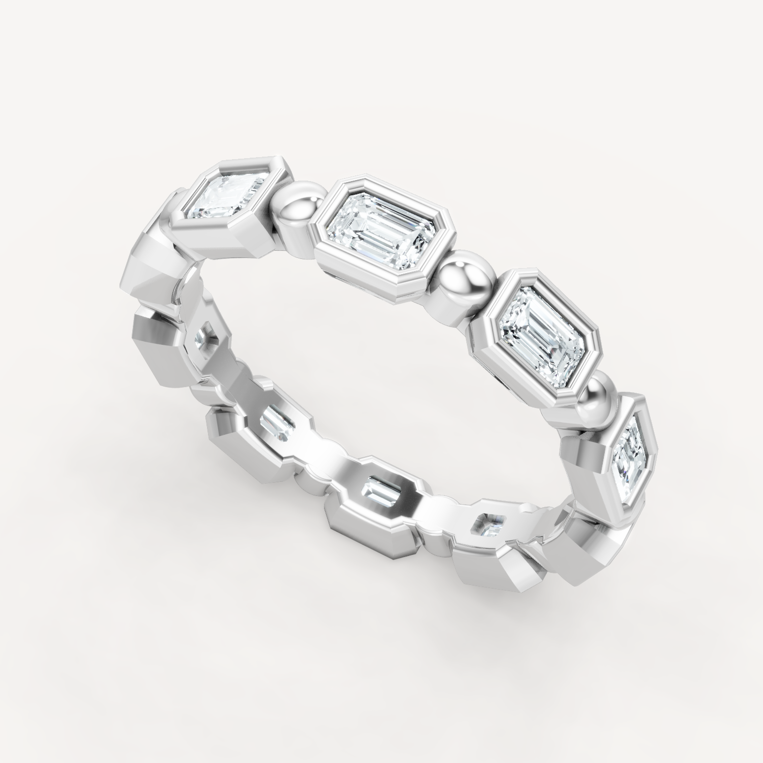 Beaded Bezel Band