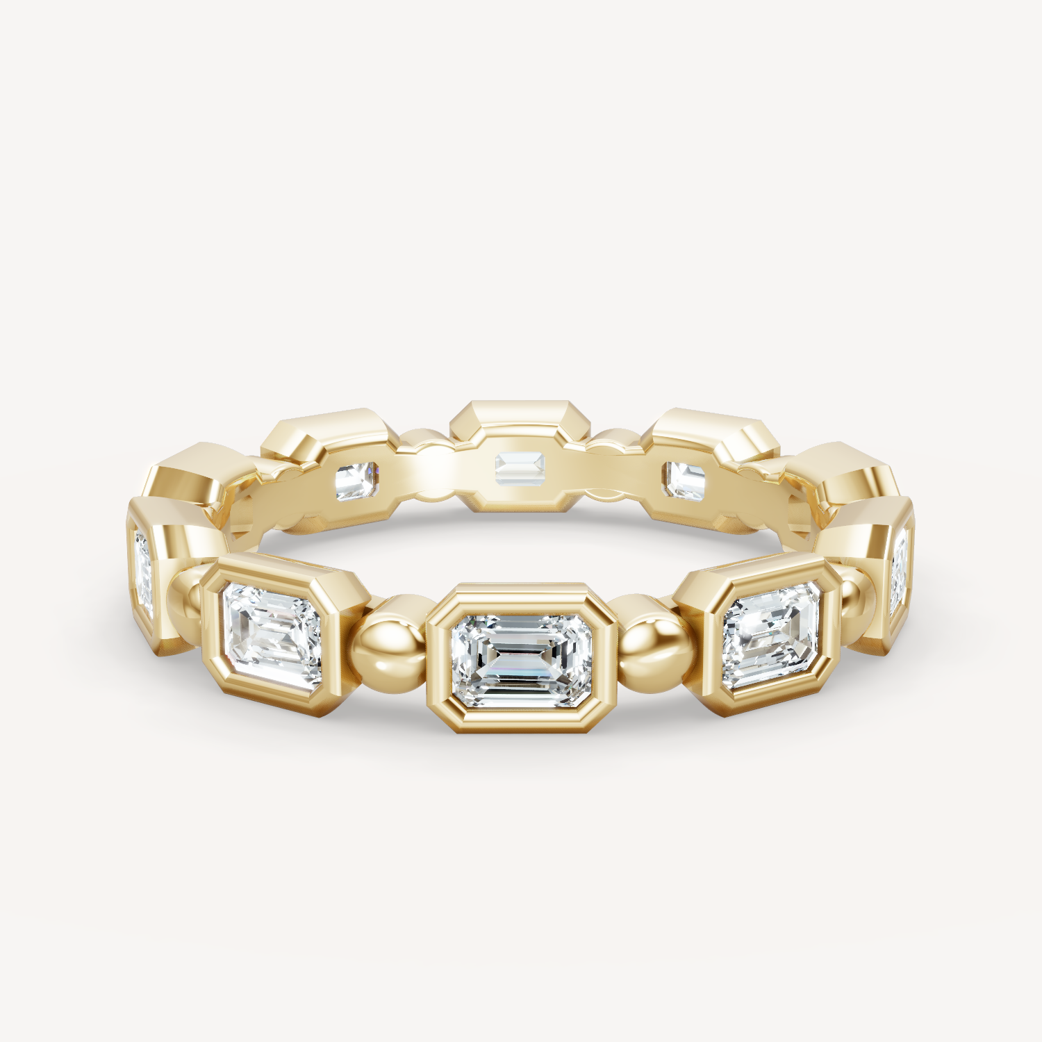 Beaded Bezel Band