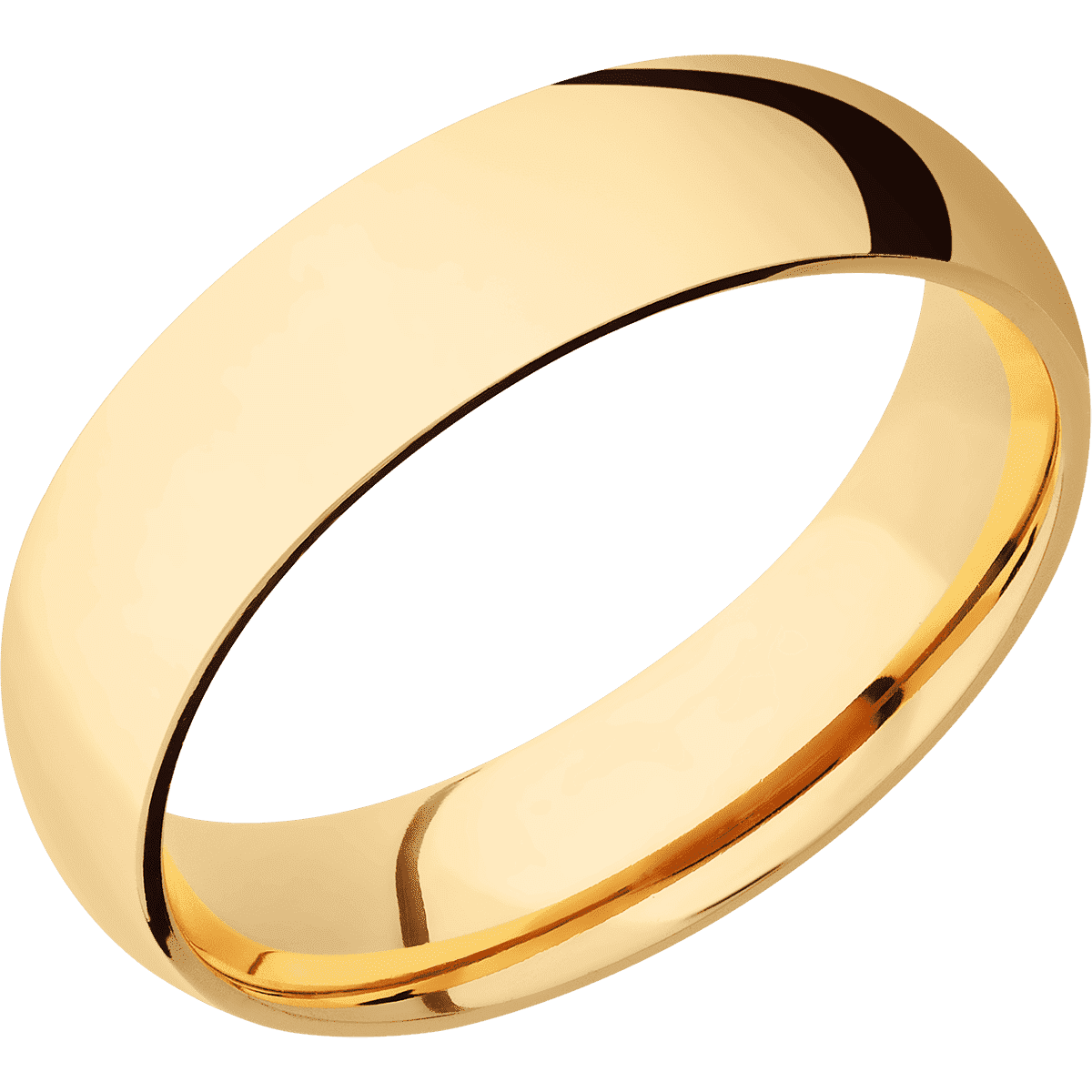 14K Yellow Gold + Polish Finish