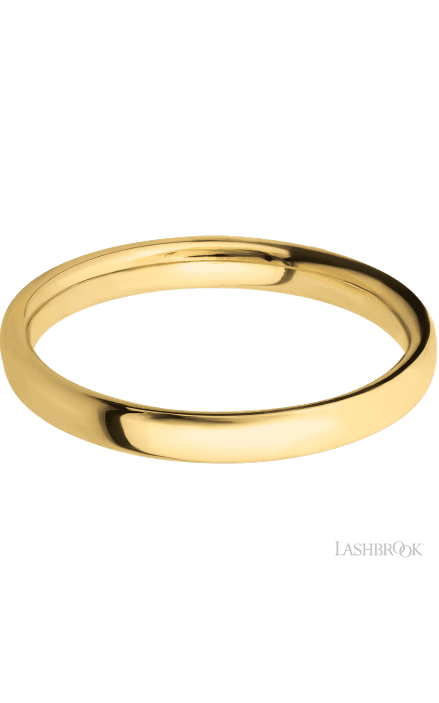 3 mm wide Ultra Comfort (our most comfortable profile) 14K Yellow Gold band.