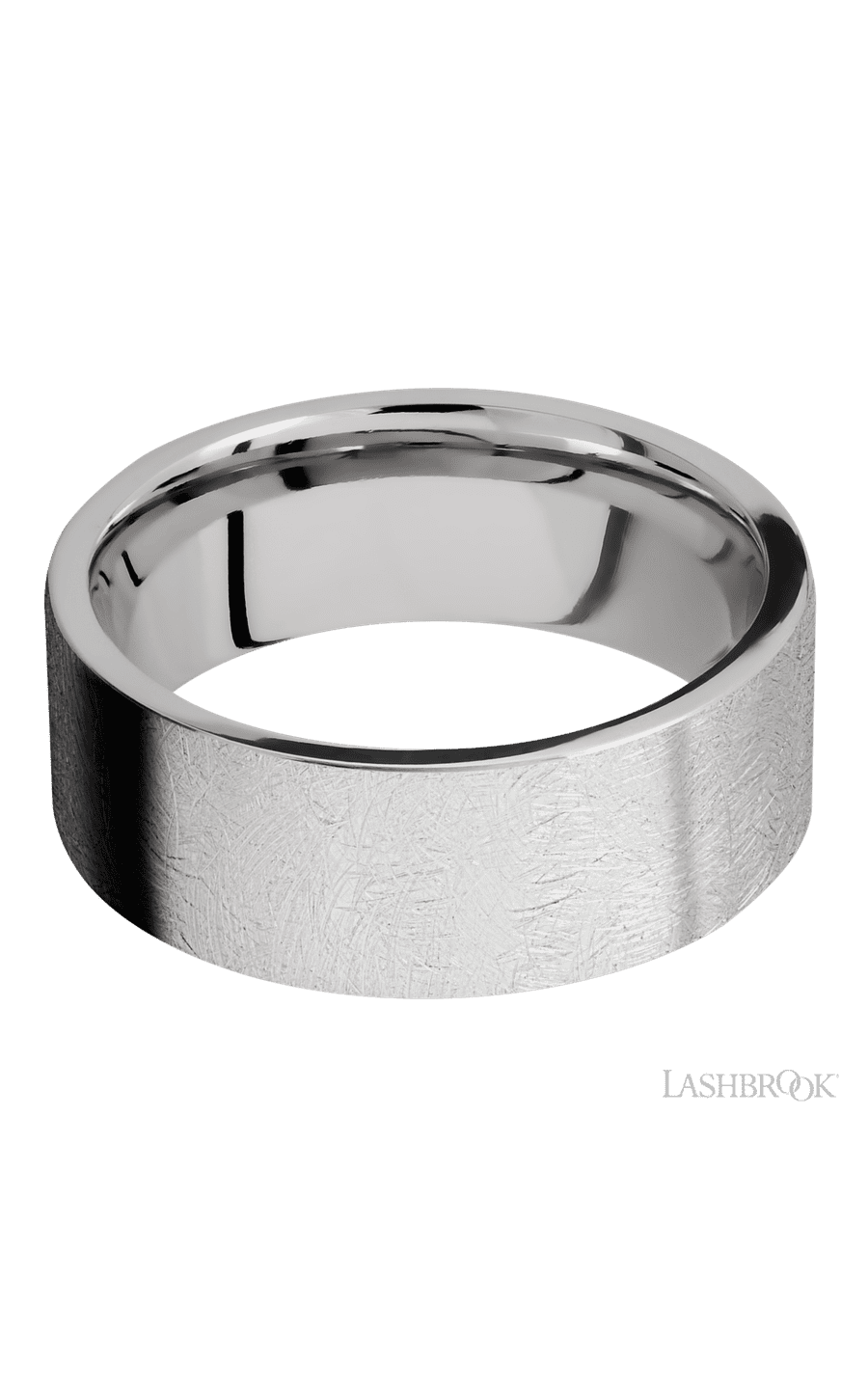 8 mm wide Flat Cobalt Chrome band.