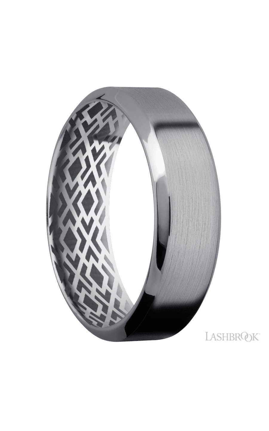 7 mm wide High Bevel Tantalum band.