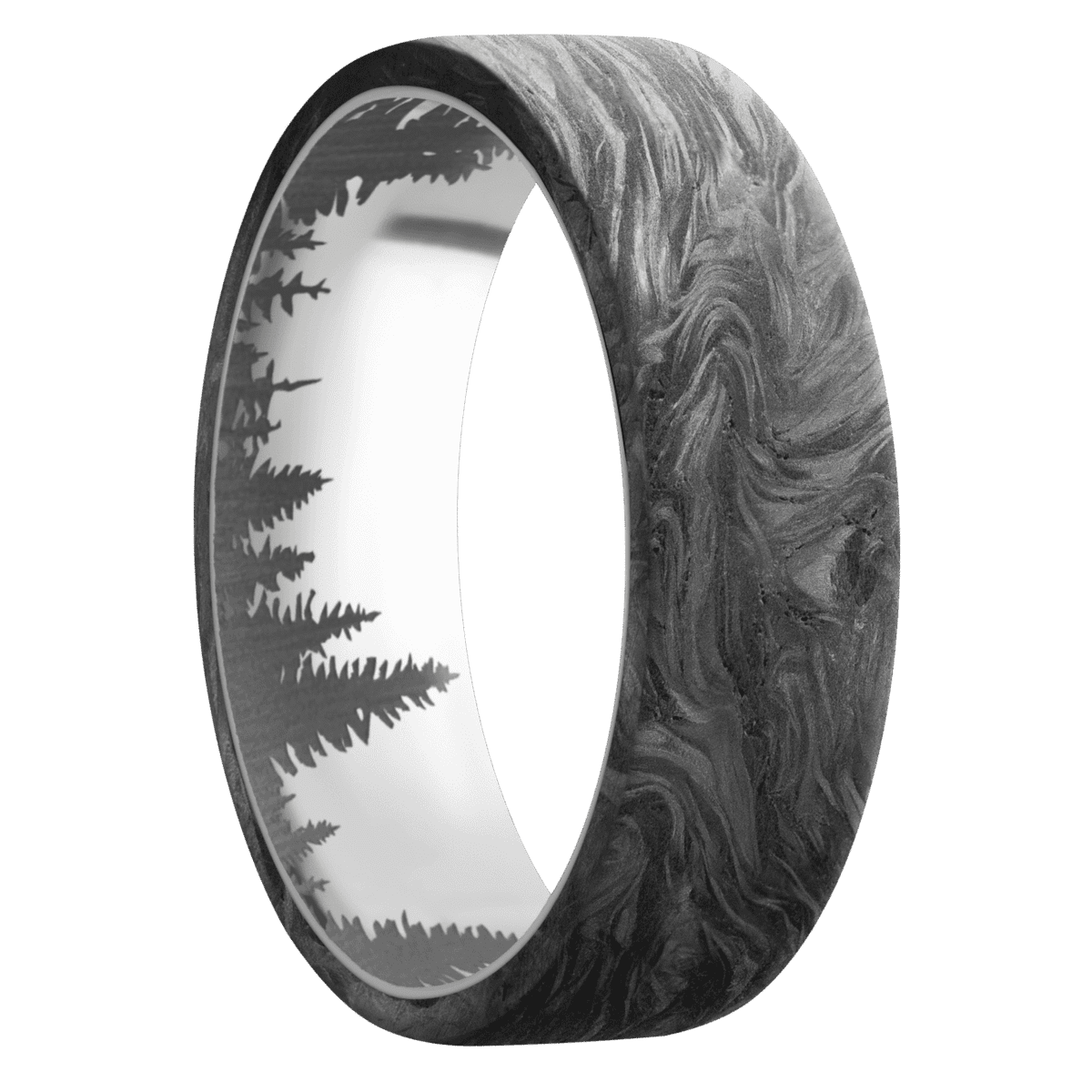 Forged Carbon Fiber + None Finish + Titanium