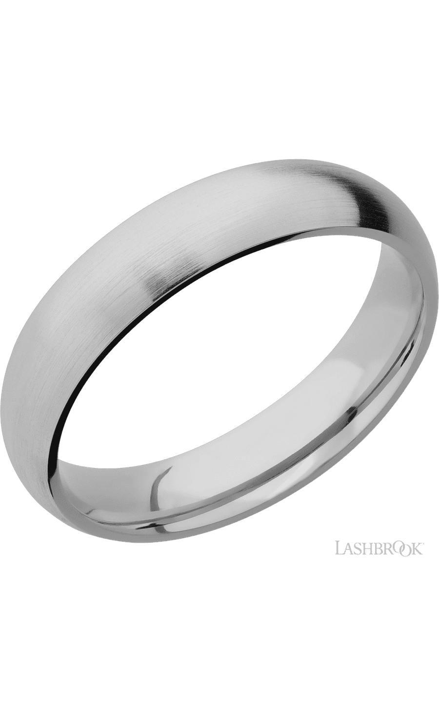5 mm wide Domed Titanium band.
