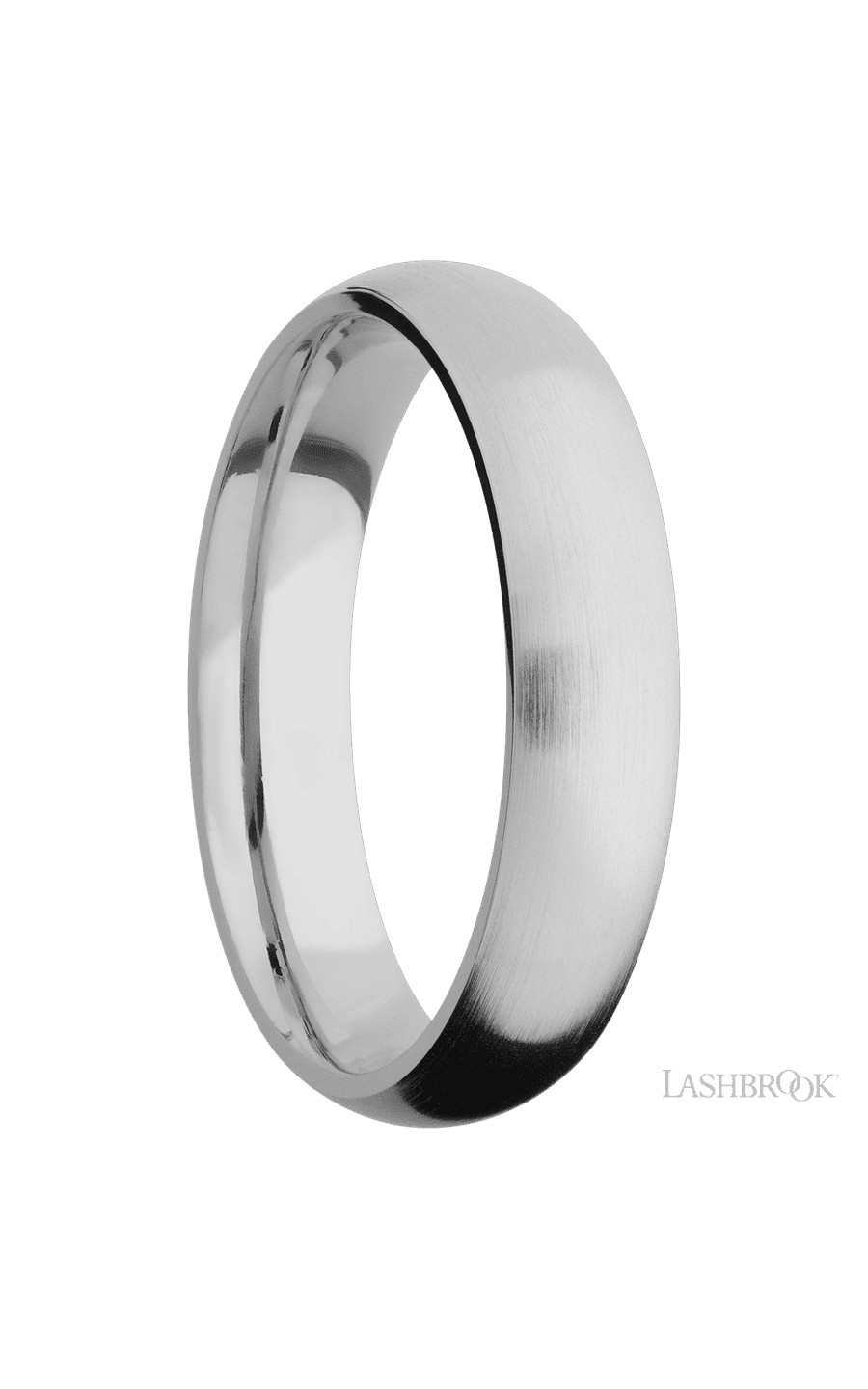 5 mm wide Domed Titanium band.