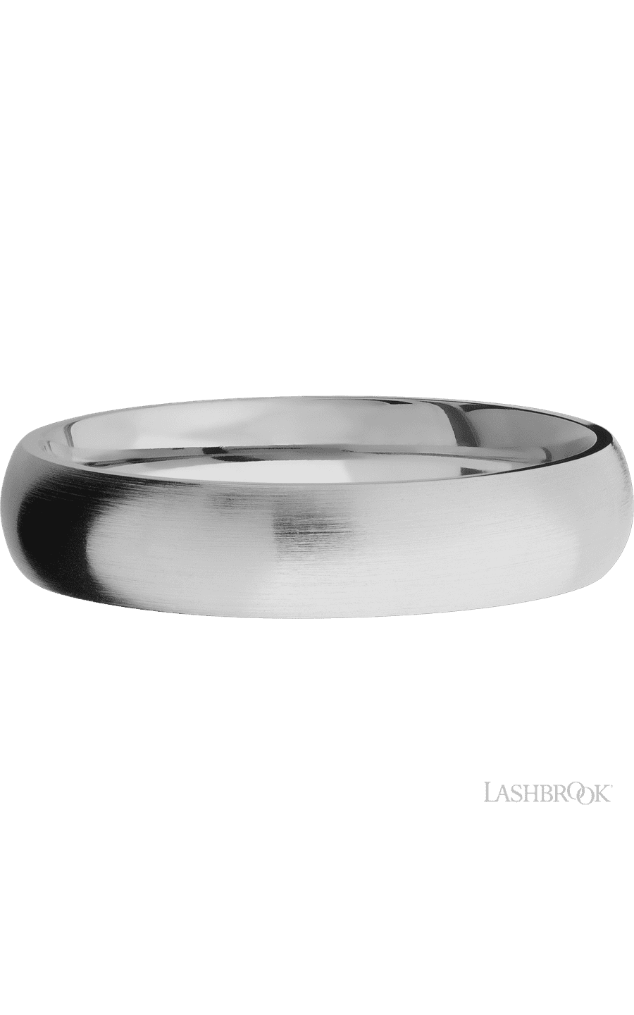 5 mm wide Domed Titanium band.
