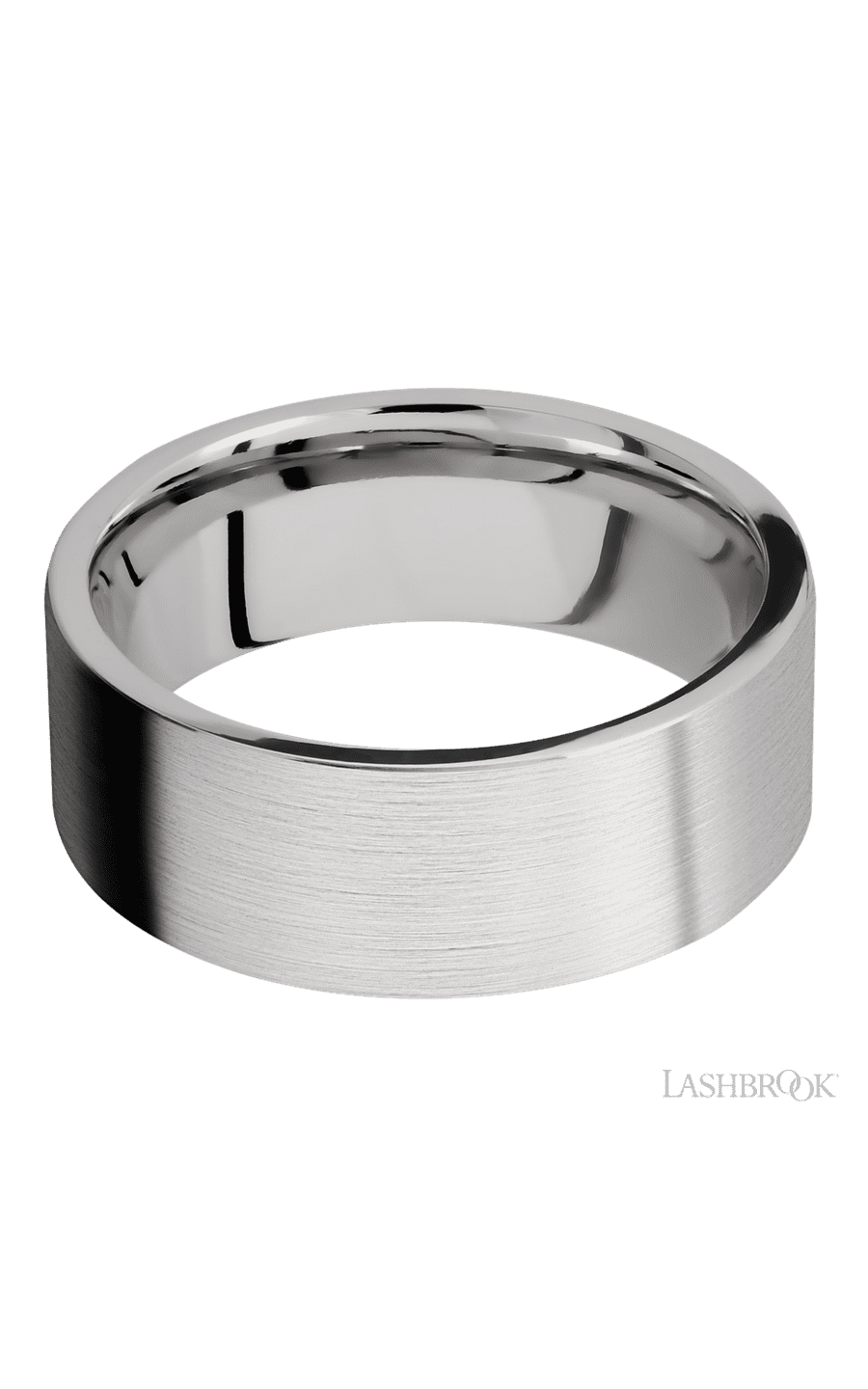 8 mm wide Flat Cobalt Chrome band.