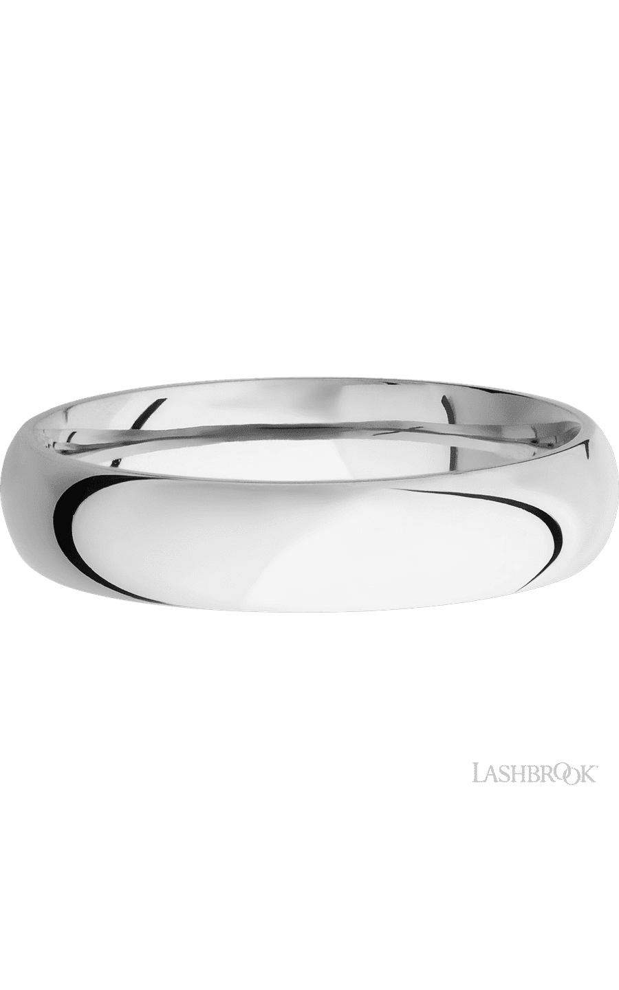 5 mm wide Domed Cobalt Chrome band.