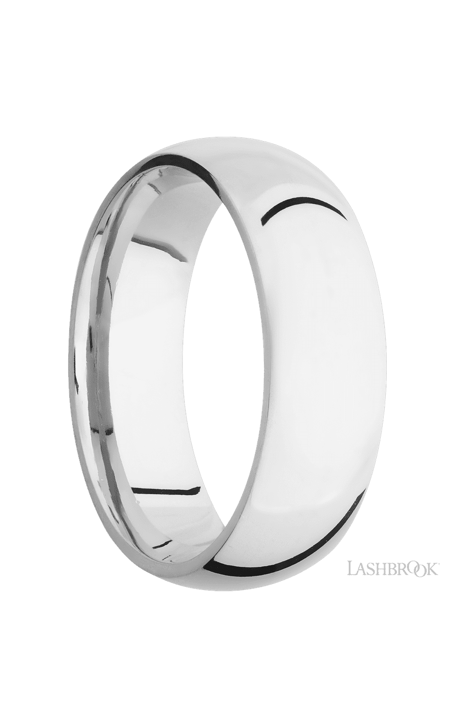 7 mm wide Domed Cobalt Chrome band.