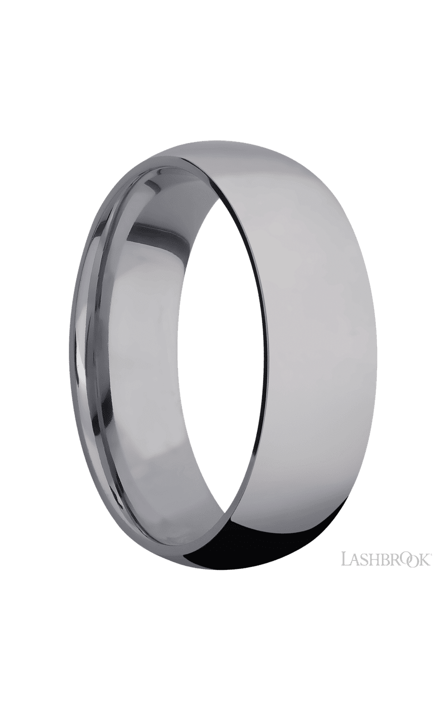 7 mm wide Domed Tantalum band.