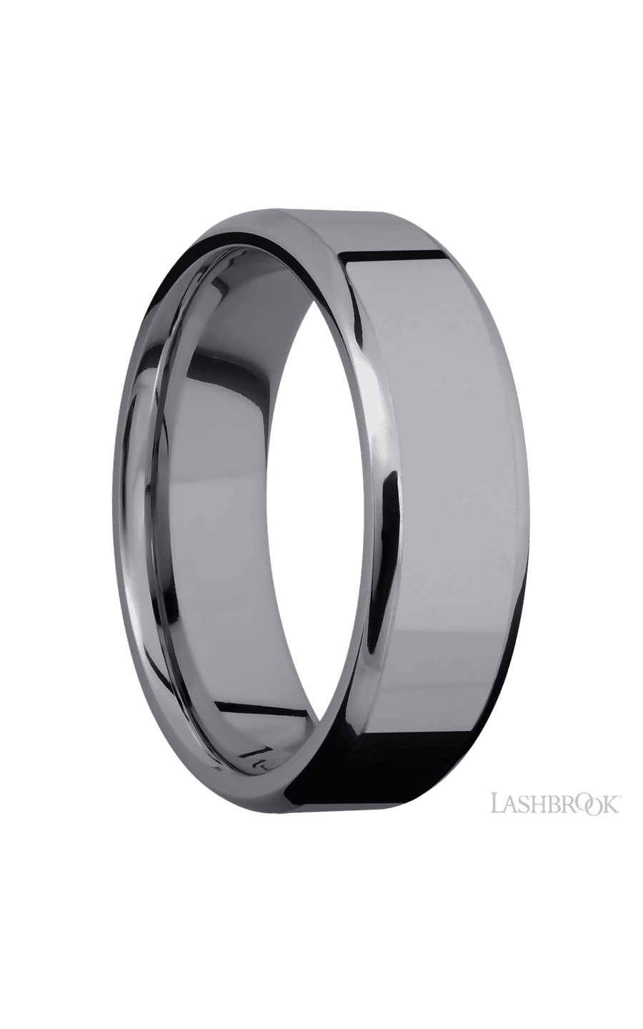 7 mm wide Beveled Tantalum band.