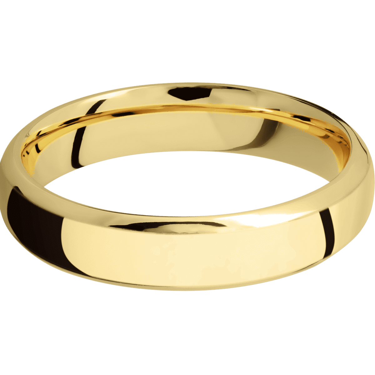 14K Yellow Gold + Polish , Polish Finish