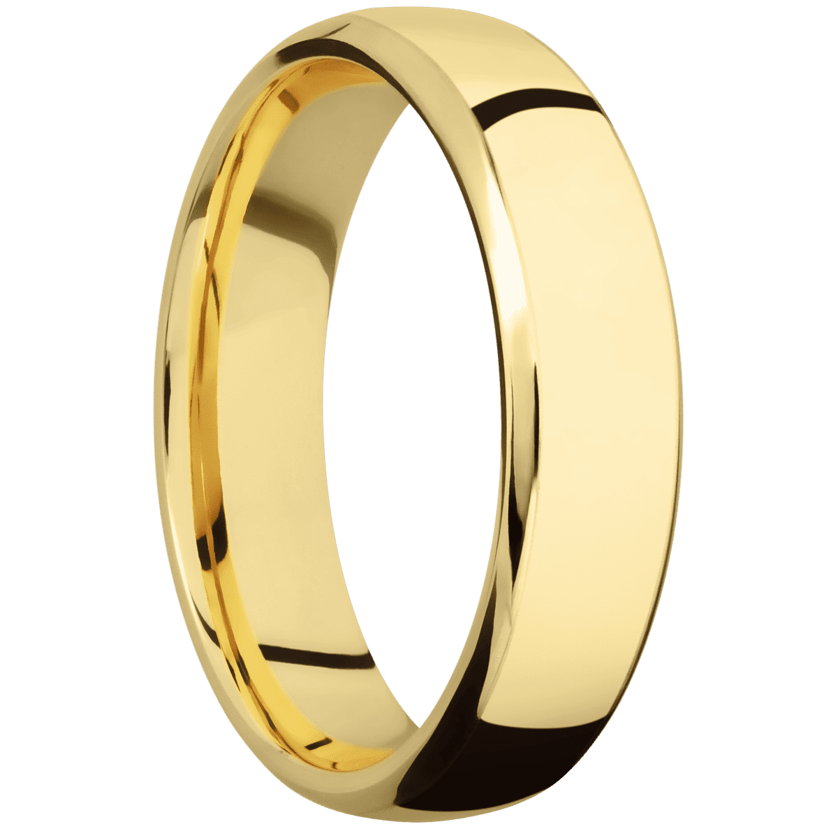14K Yellow Gold + Polish , Polish Finish