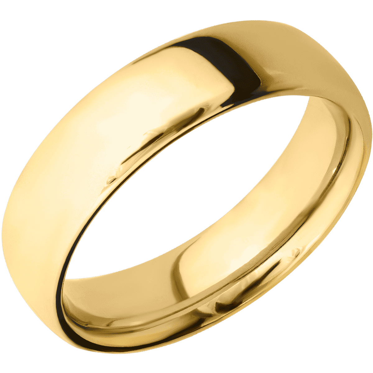 14K Yellow Gold + Polish Finish