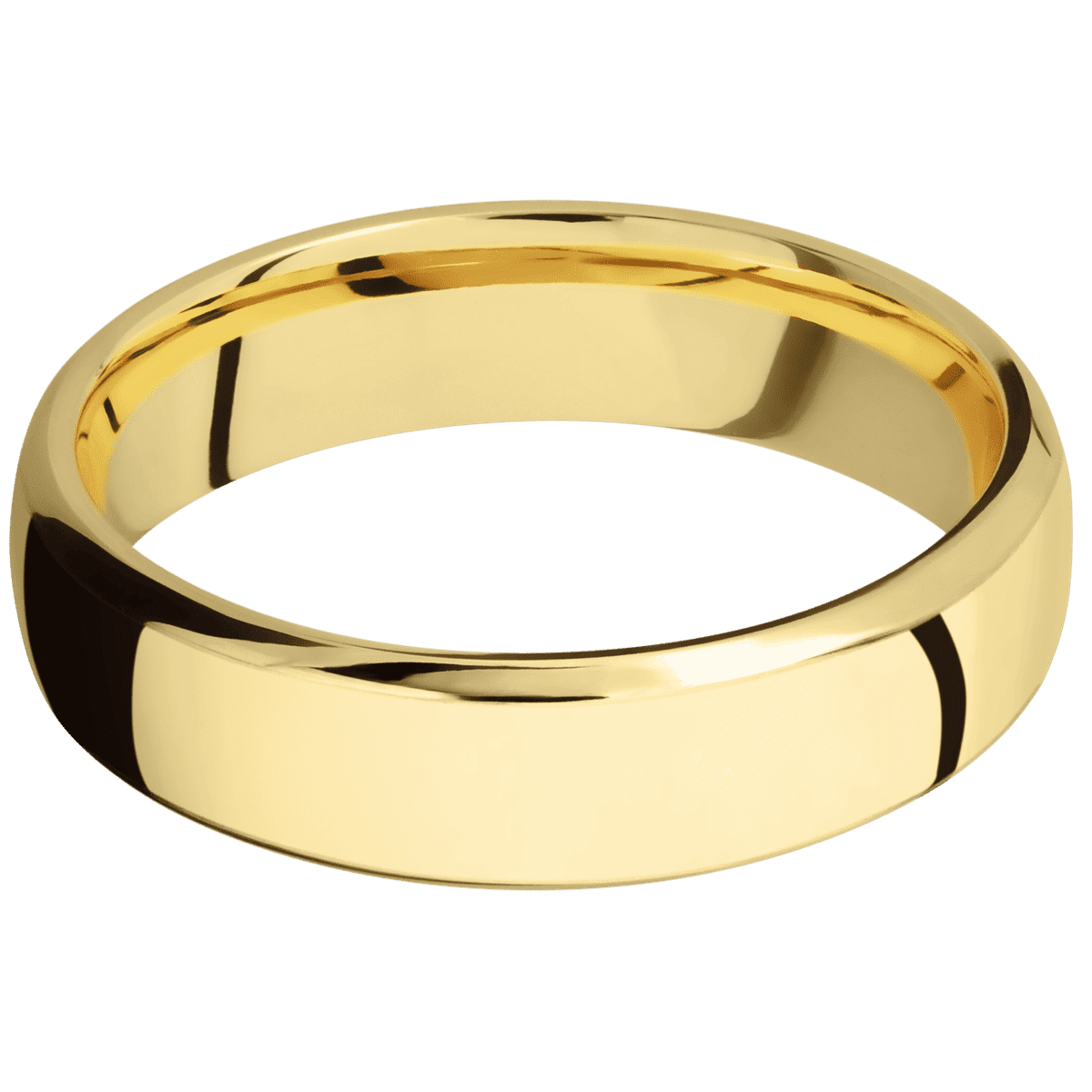 14K Yellow Gold + Polish , Polish Finish