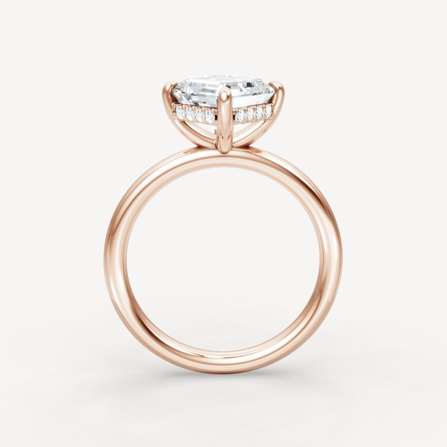 Hidden Halo Compass - Asscher