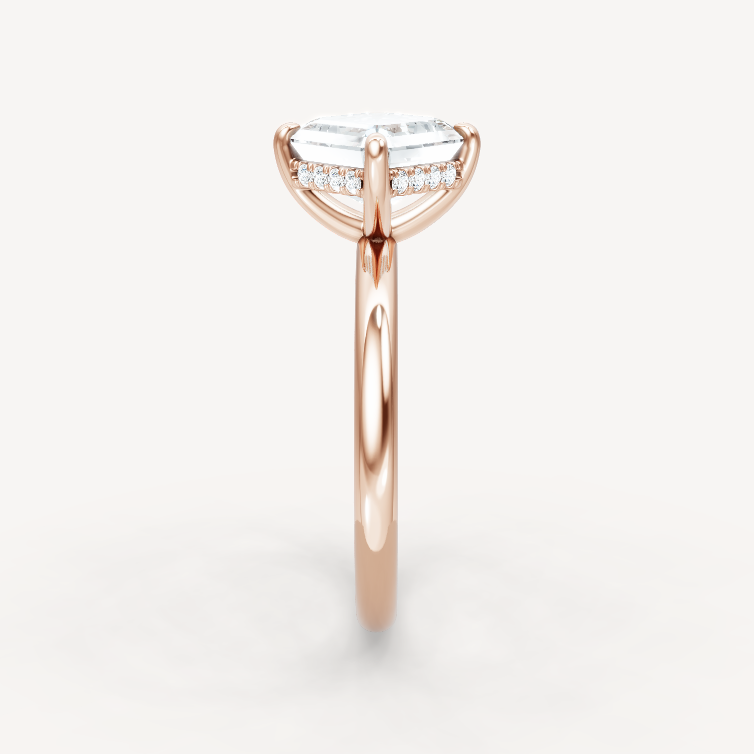 Hidden Halo Compass - Asscher