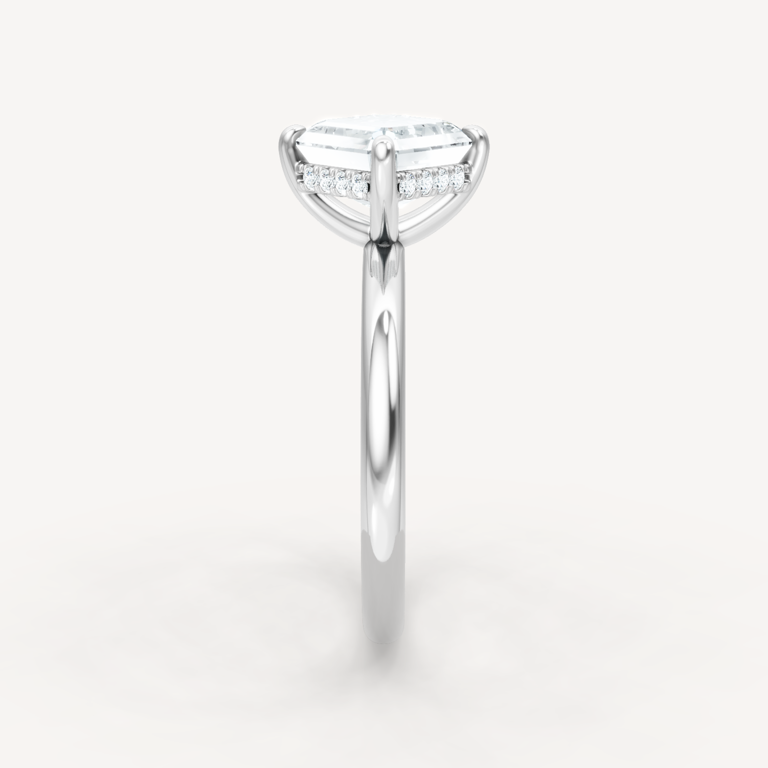 Hidden Halo Compass - Asscher