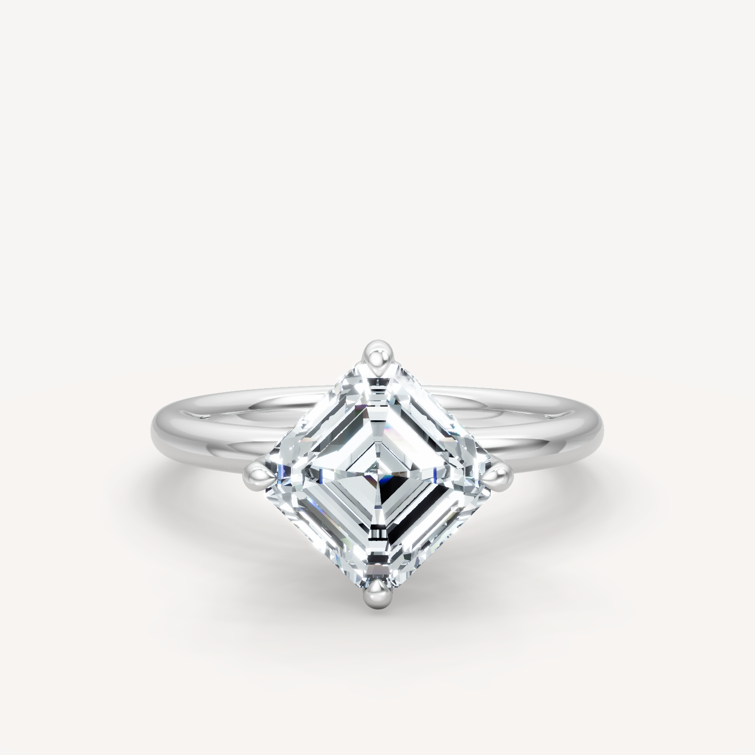 Hidden Halo Compass - Asscher