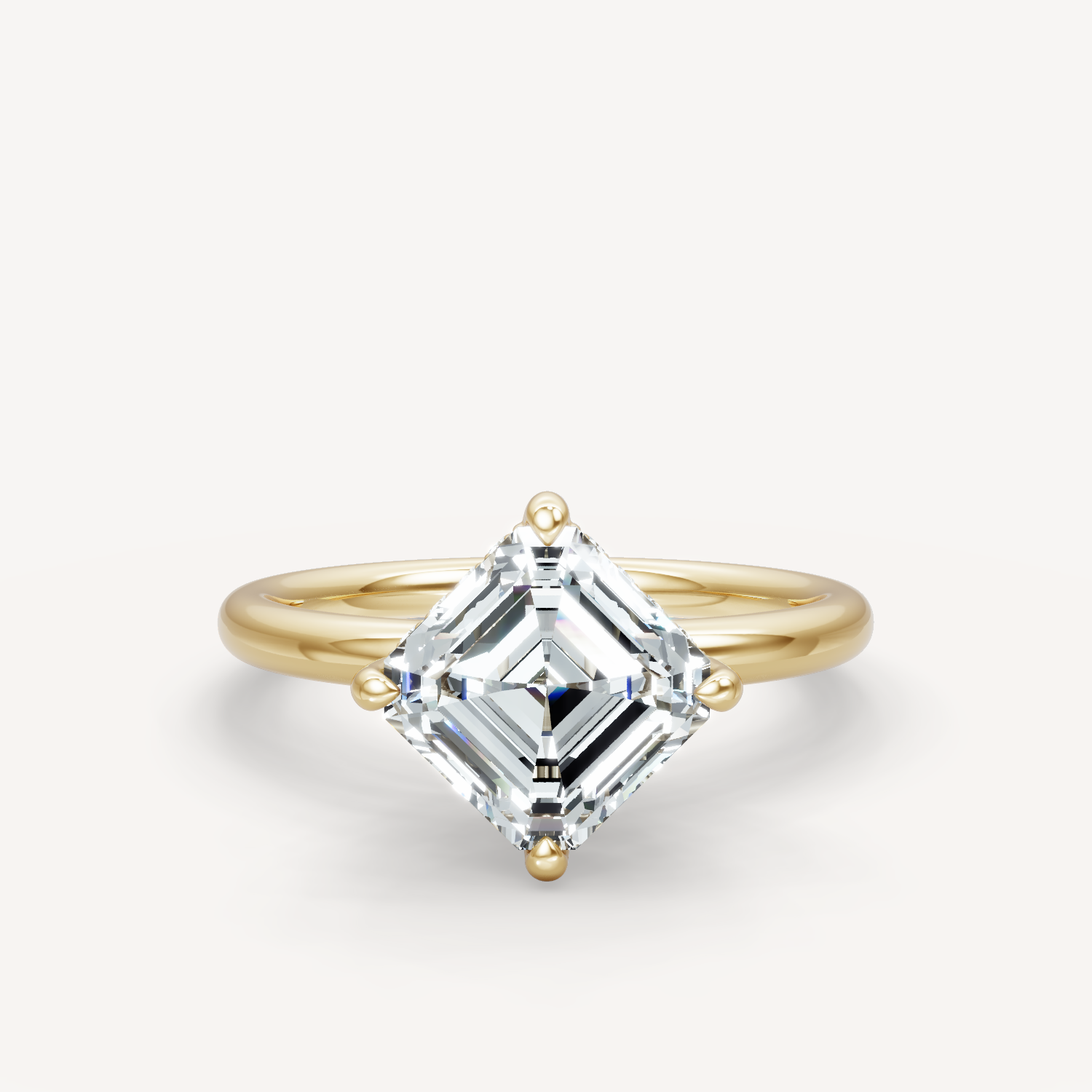 Hidden Halo Compass - Asscher