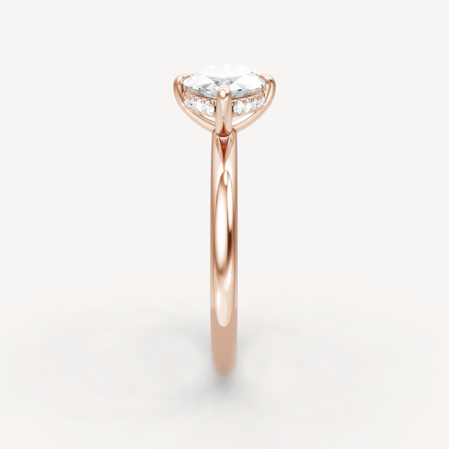 Hidden Halo Compass - Marquise