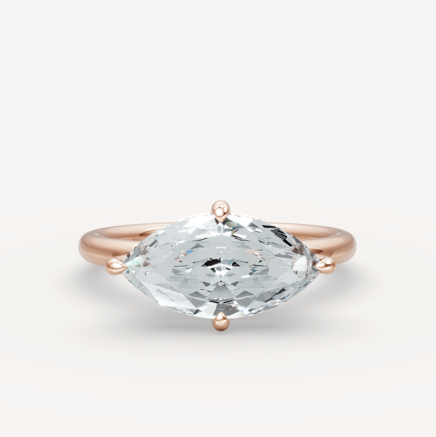 Hidden Halo Compass - Marquise