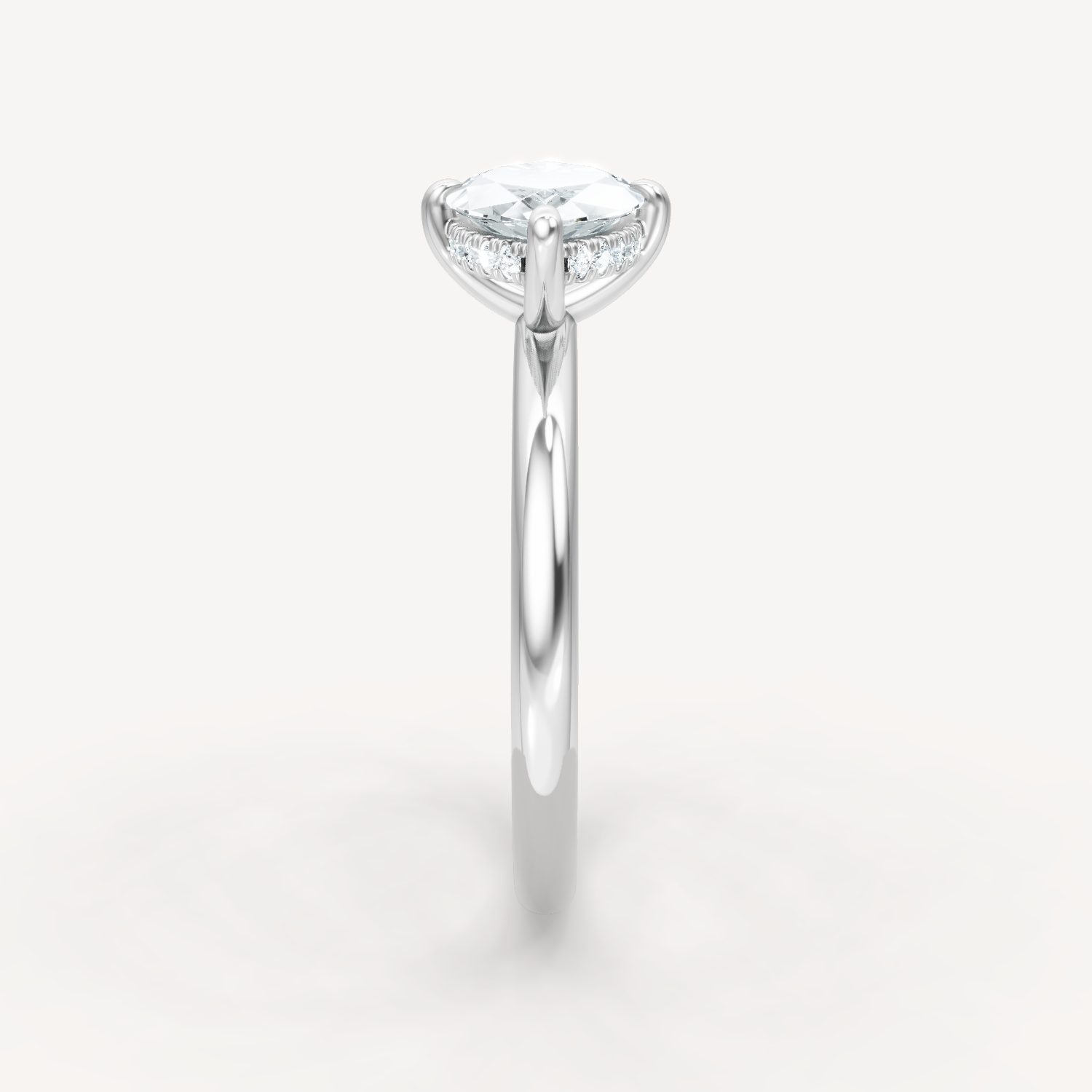 Hidden Halo Compass - Marquise