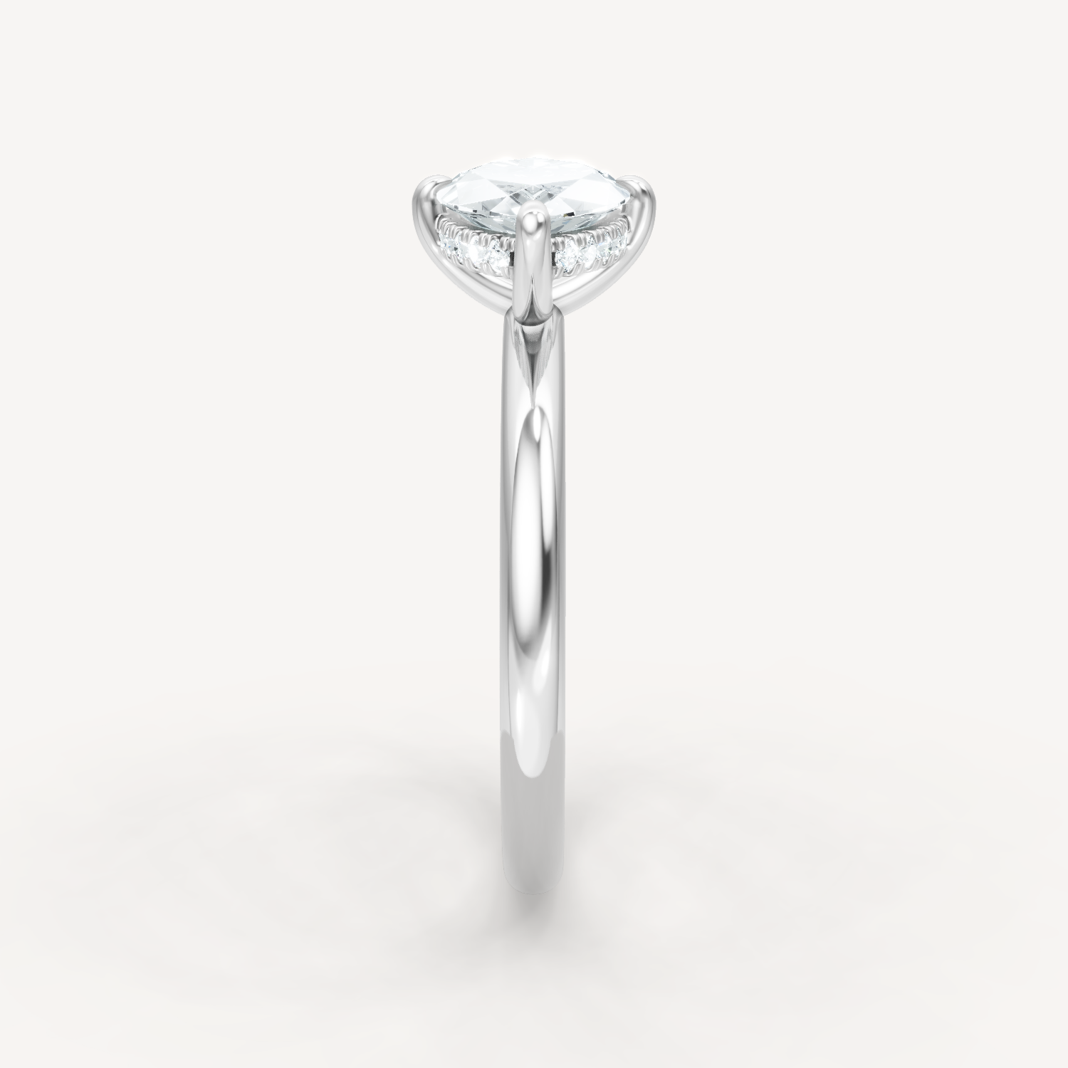 Hidden Halo Compass - Marquise