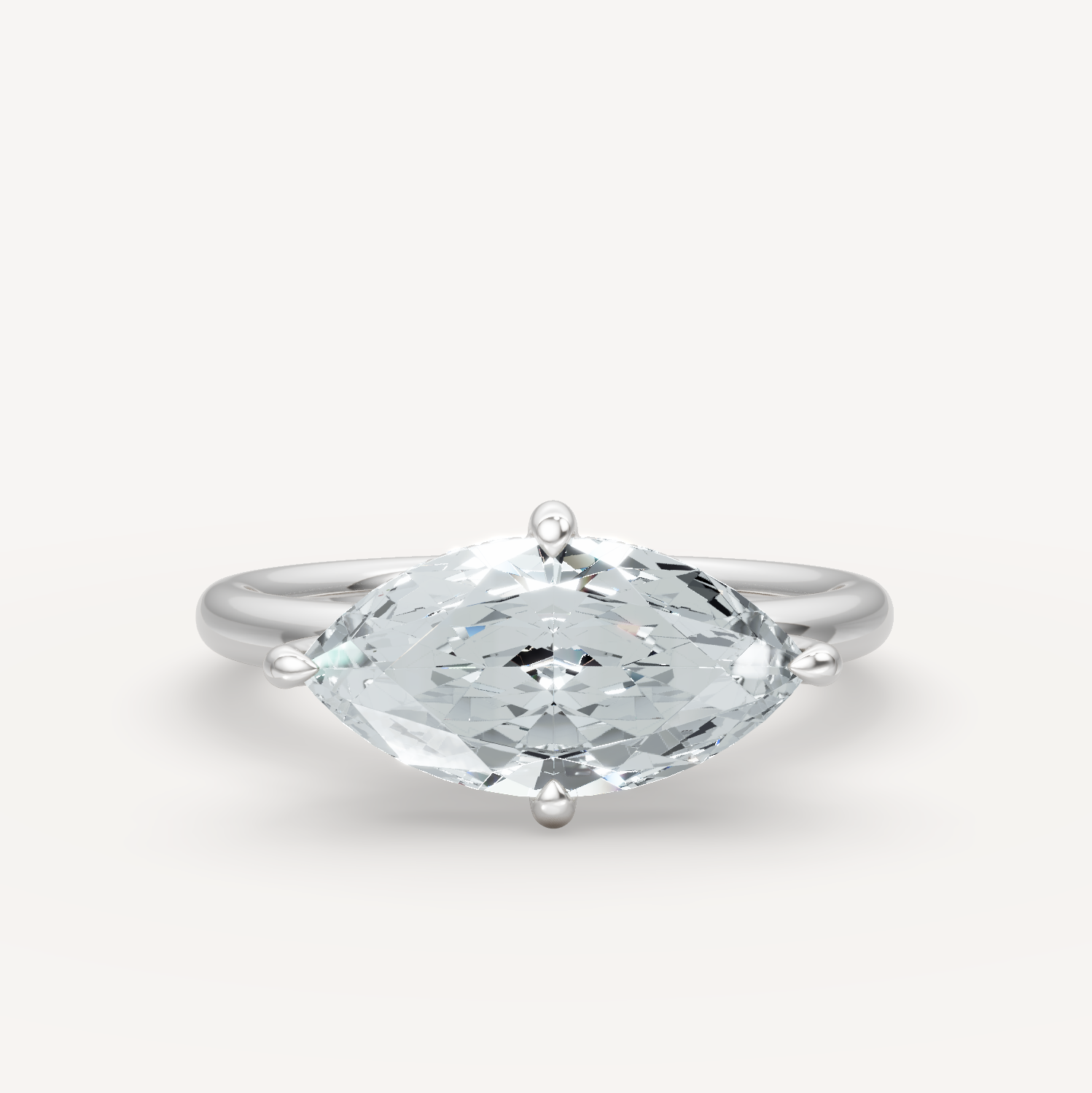 Hidden Halo Compass - Marquise