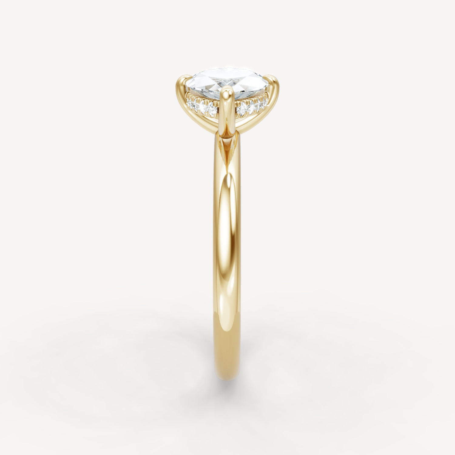 Hidden Halo Compass - Marquise