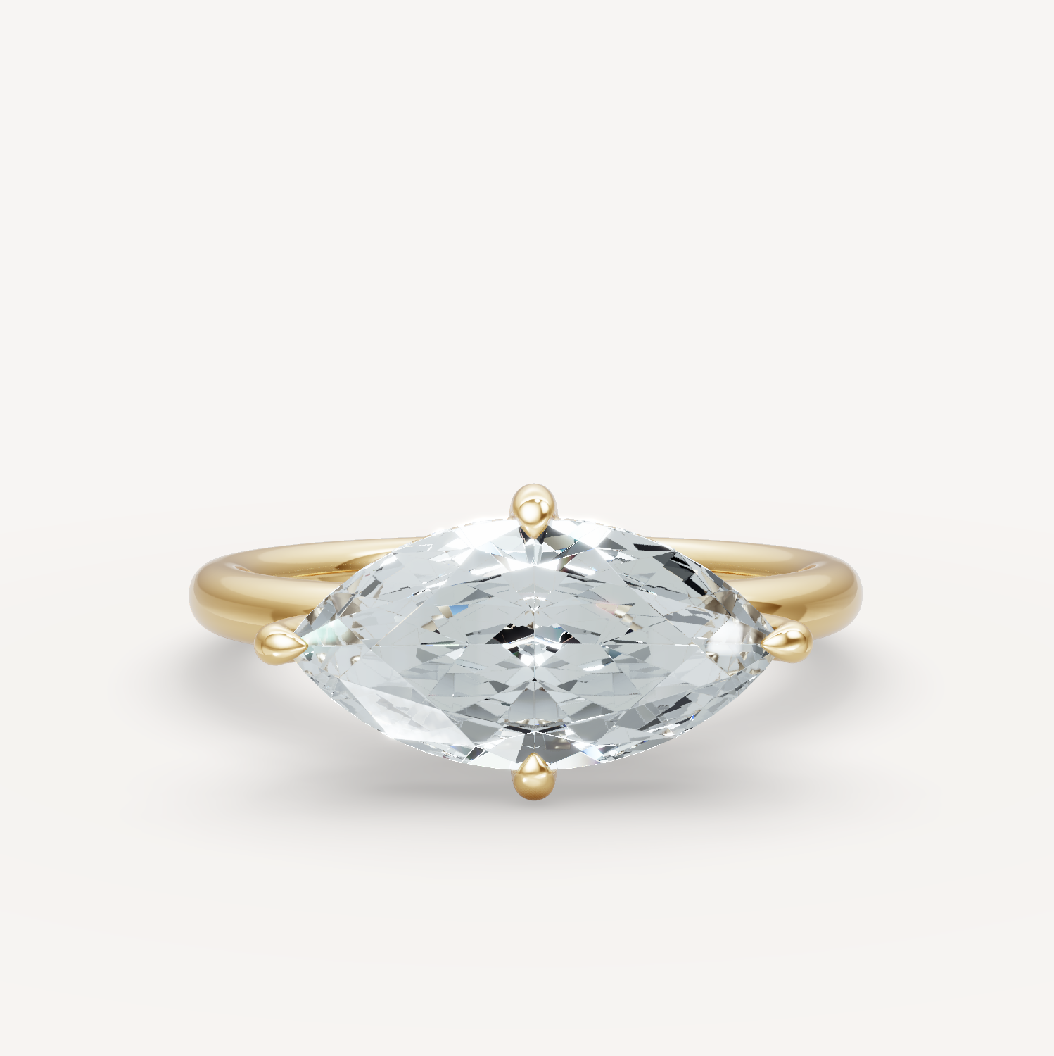 Hidden Halo Compass - Marquise