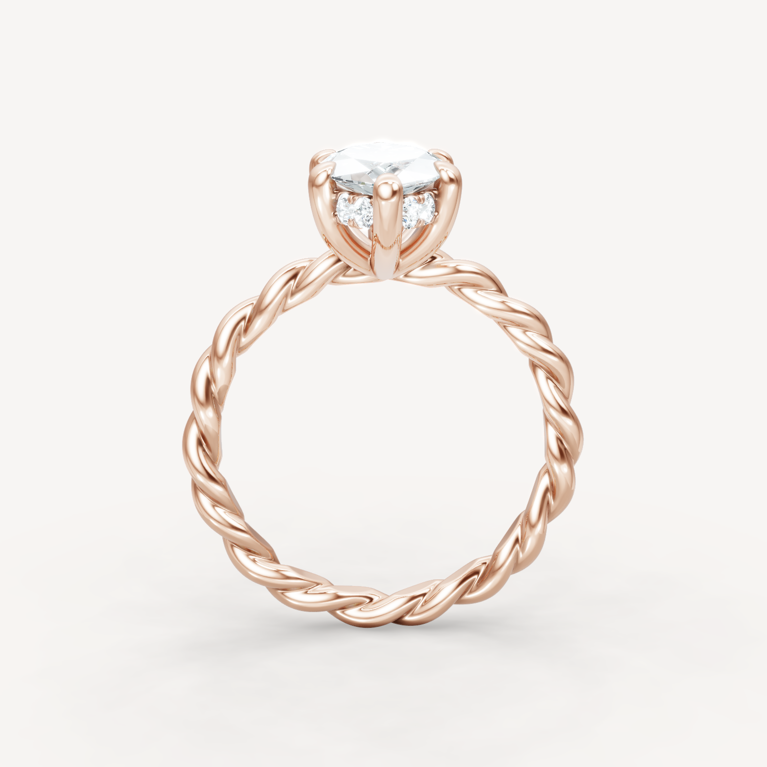 Hidden Halo Twist - Marquise