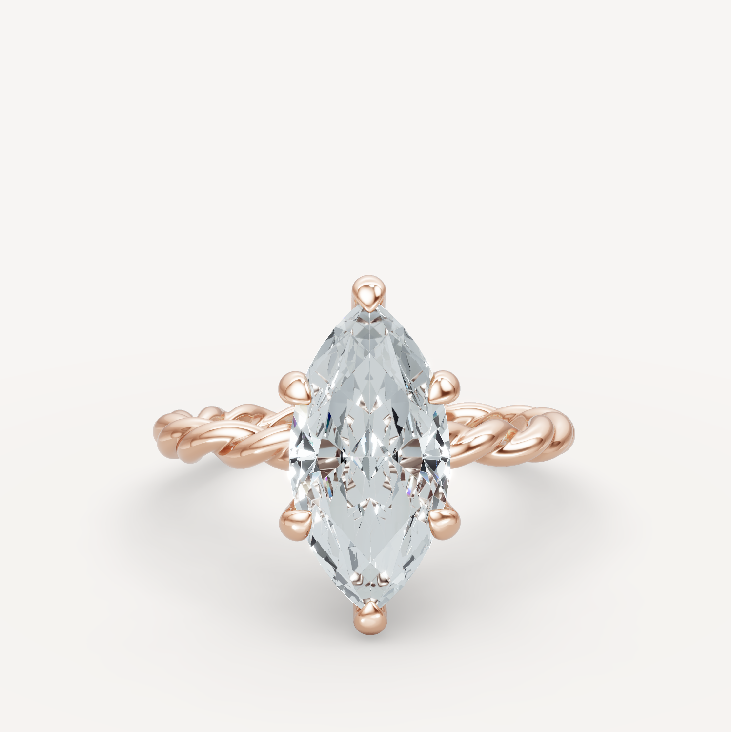 Hidden Halo Twist - Marquise
