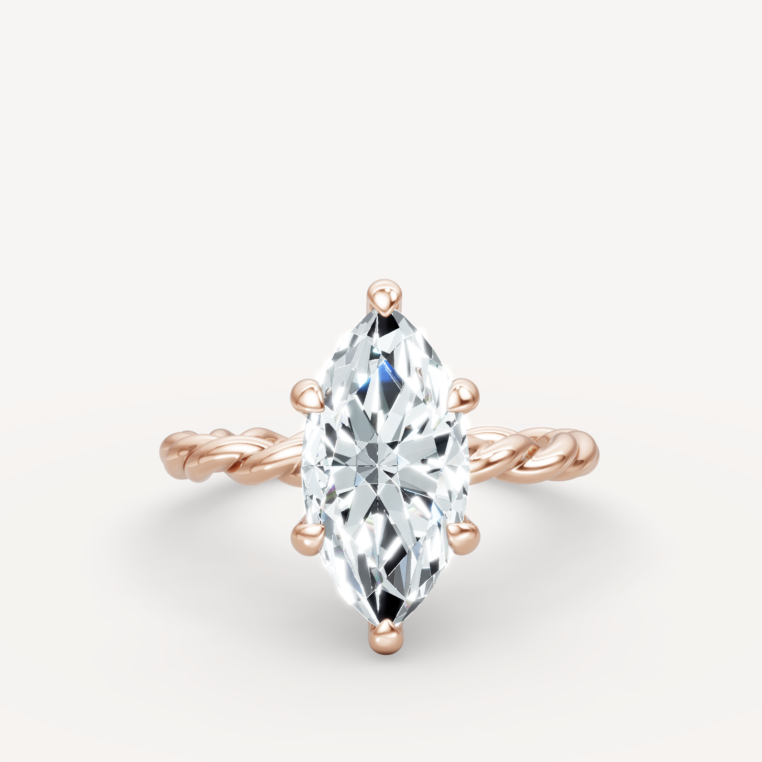 Hidden Halo Twist - Marquise