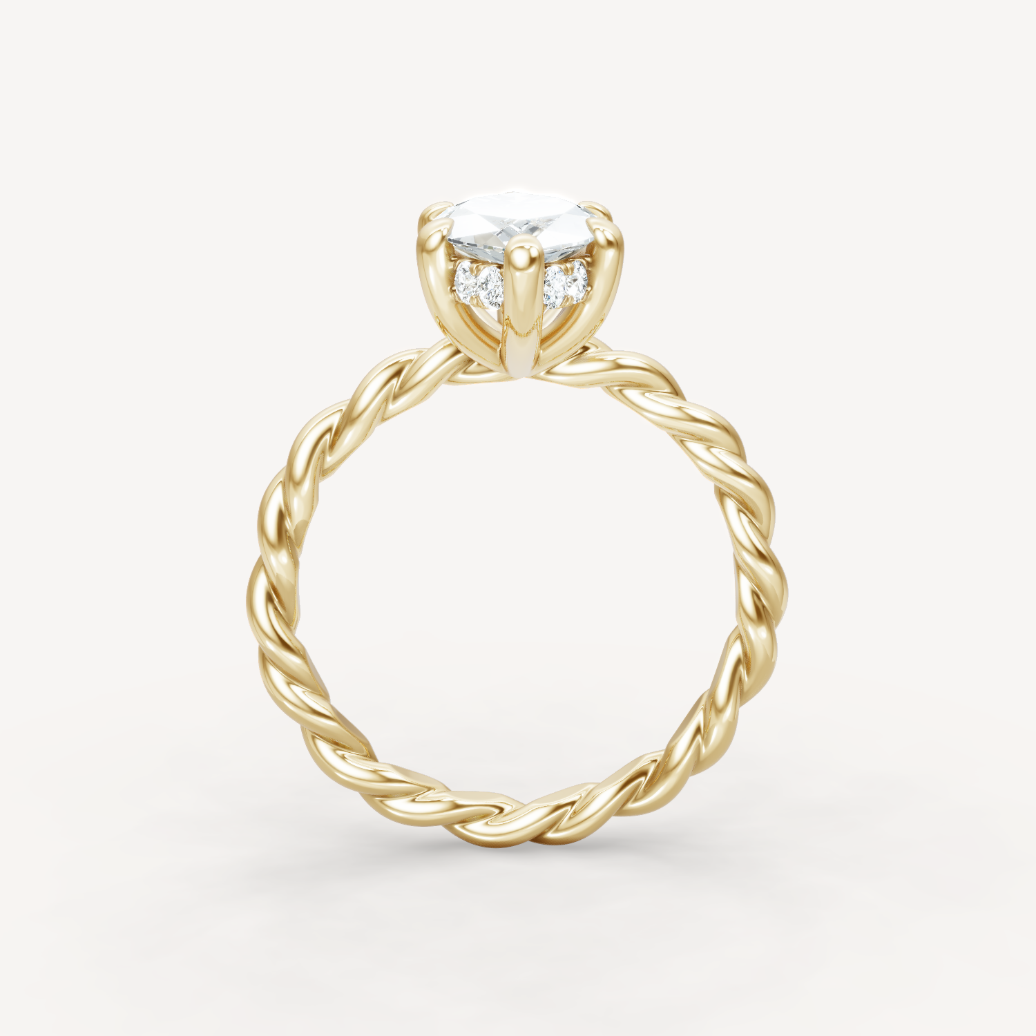 Hidden Halo Twist - Marquise