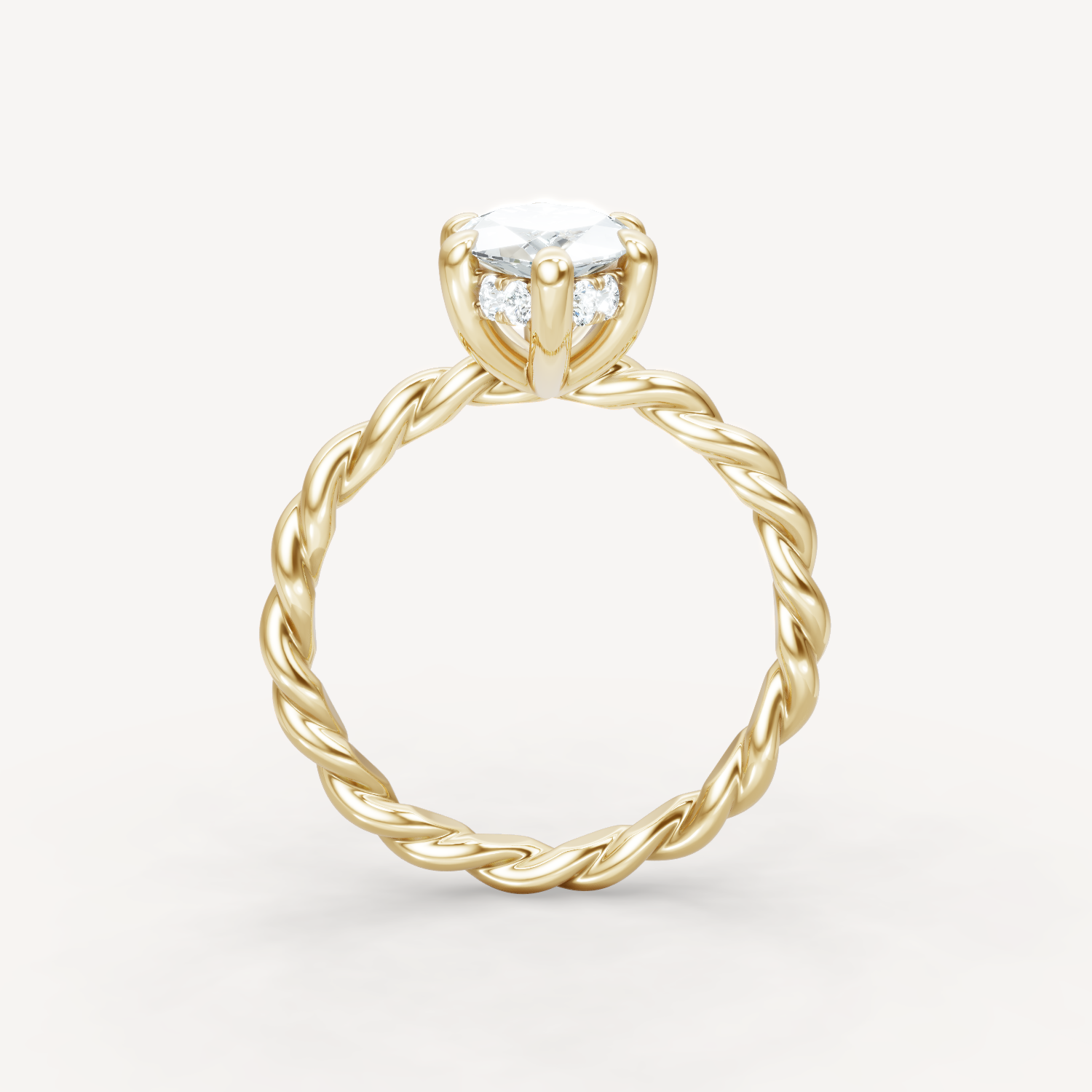 Hidden Halo Twist - Marquise