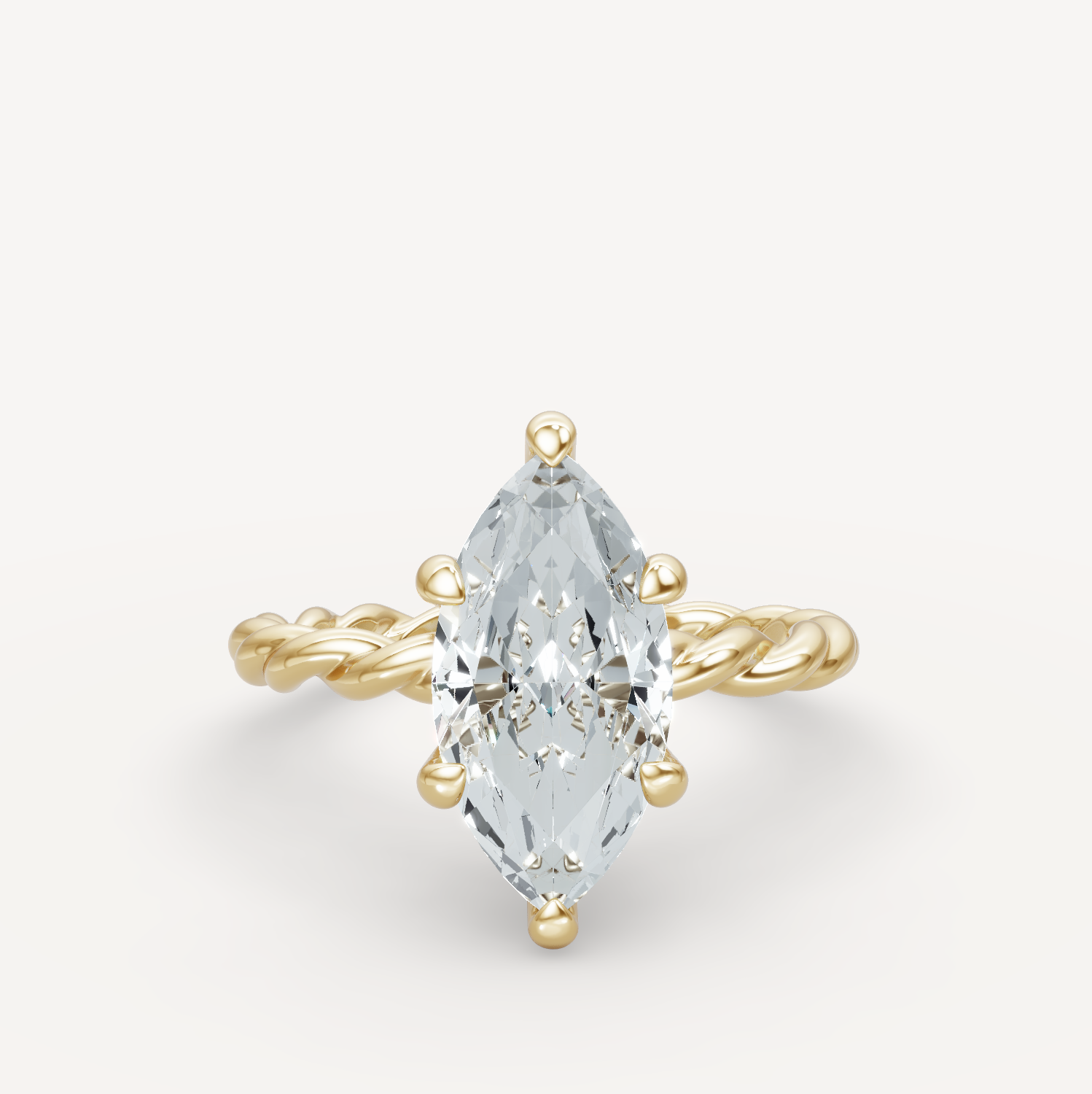 Hidden Halo Twist - Marquise