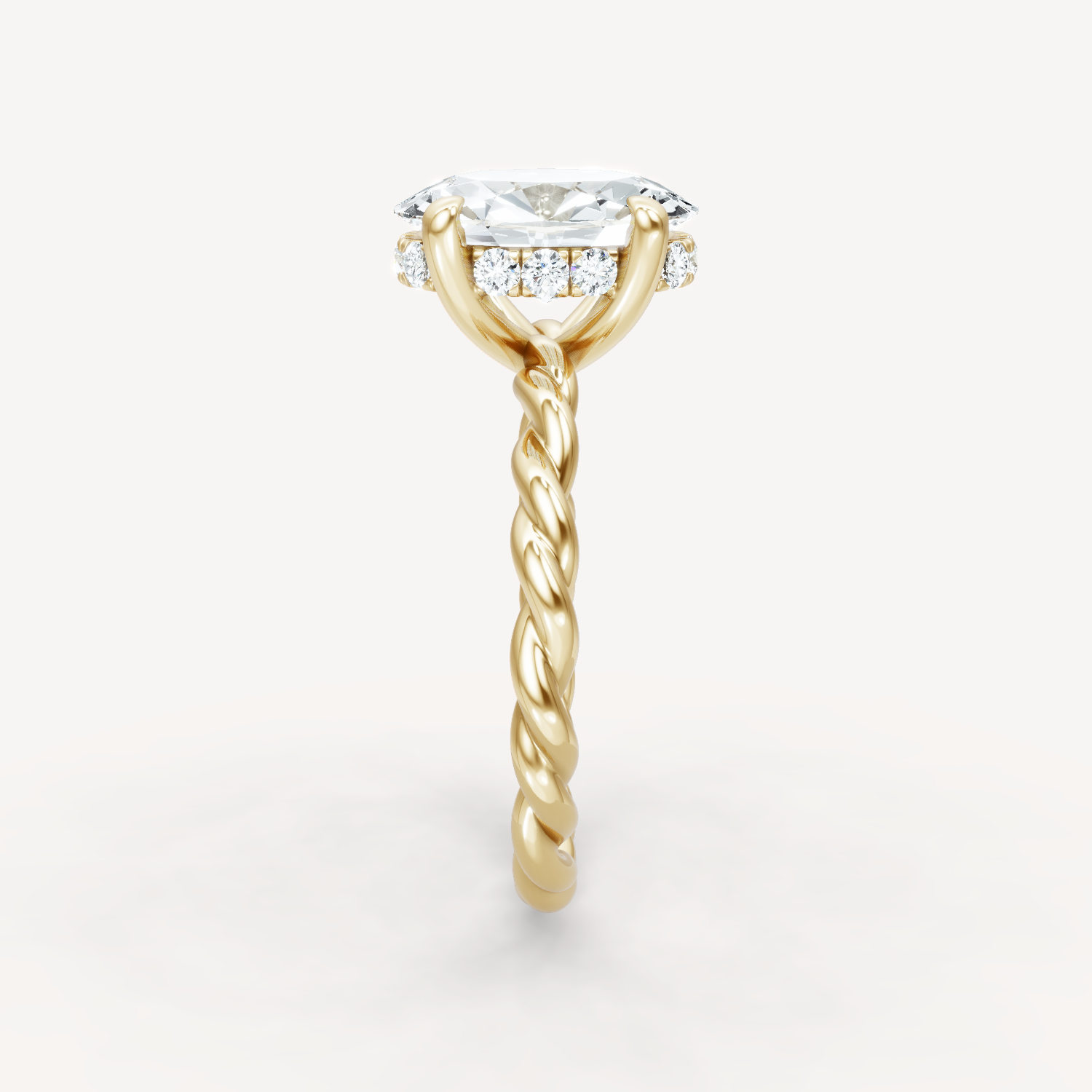 Hidden Halo Twist - Oval