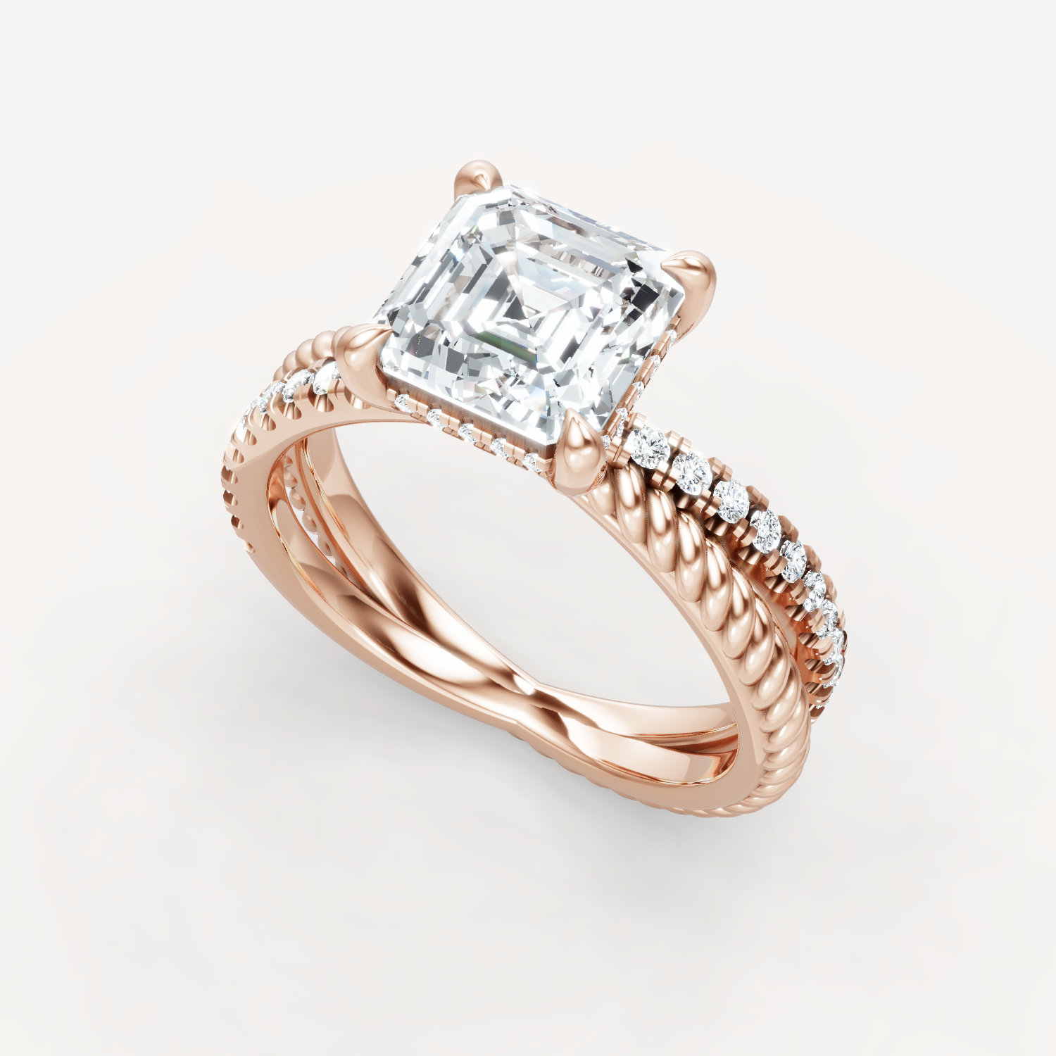 Criss-Cross Elegance - Asscher