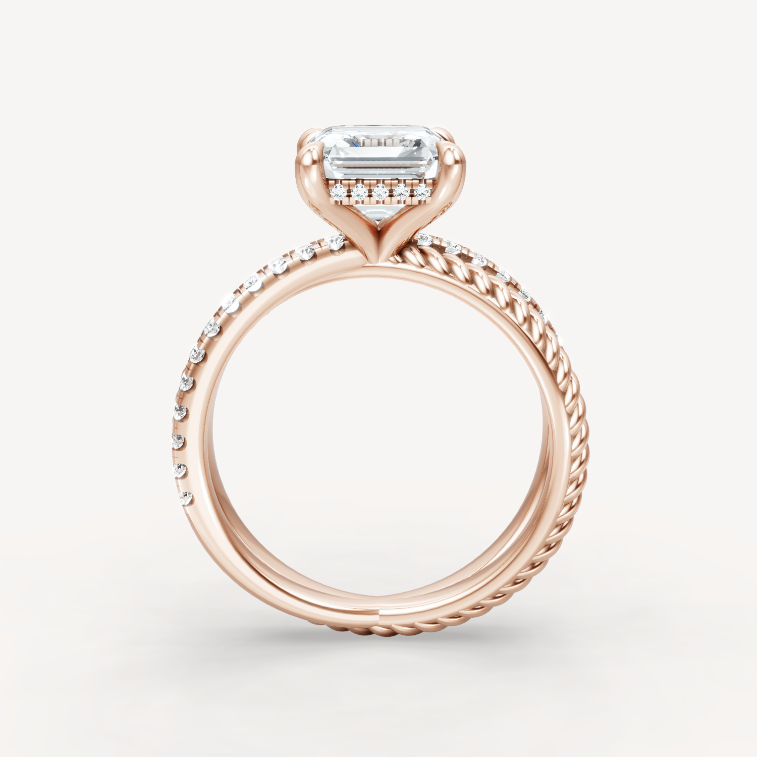 Criss-Cross Elegance - Asscher