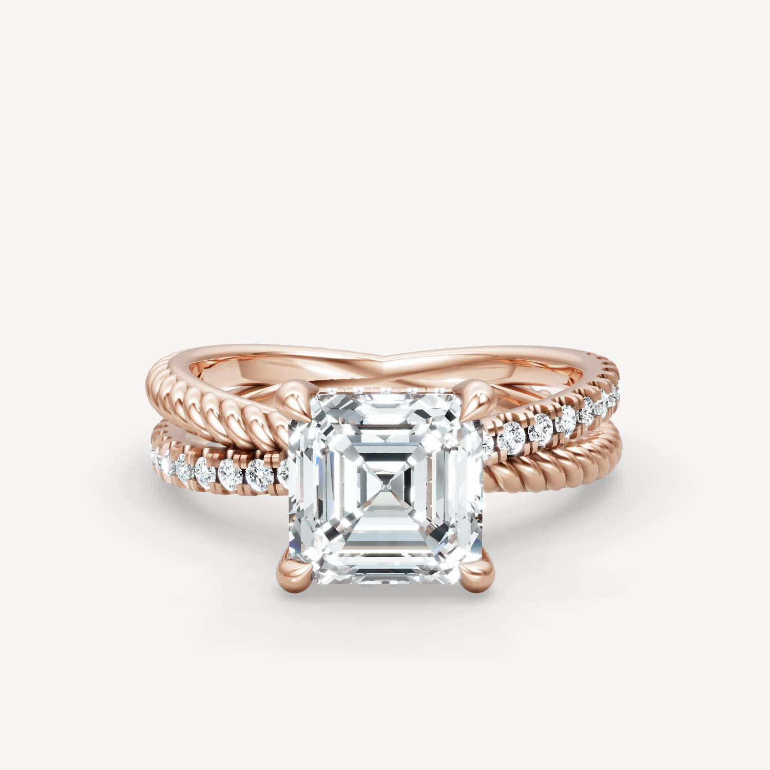 Criss-Cross Elegance - Asscher