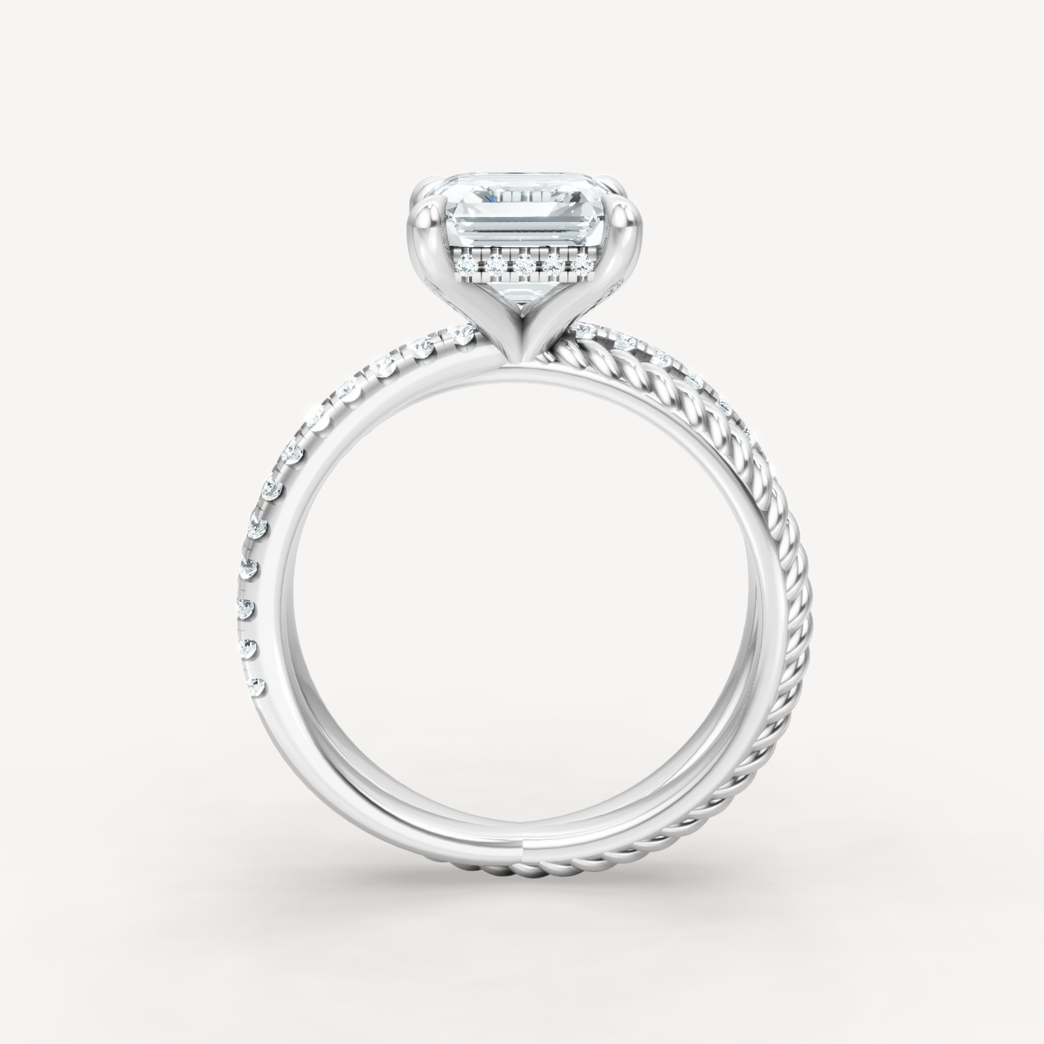 Criss-Cross Elegance - Asscher