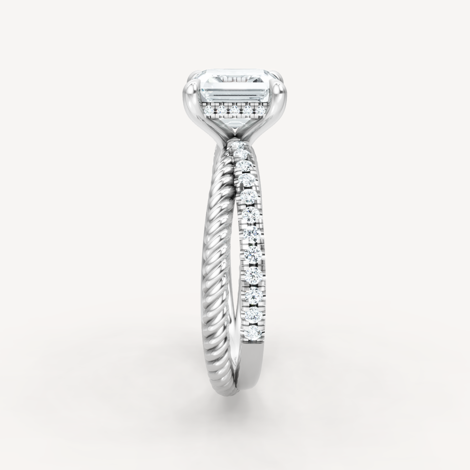 Criss-Cross Elegance - Asscher