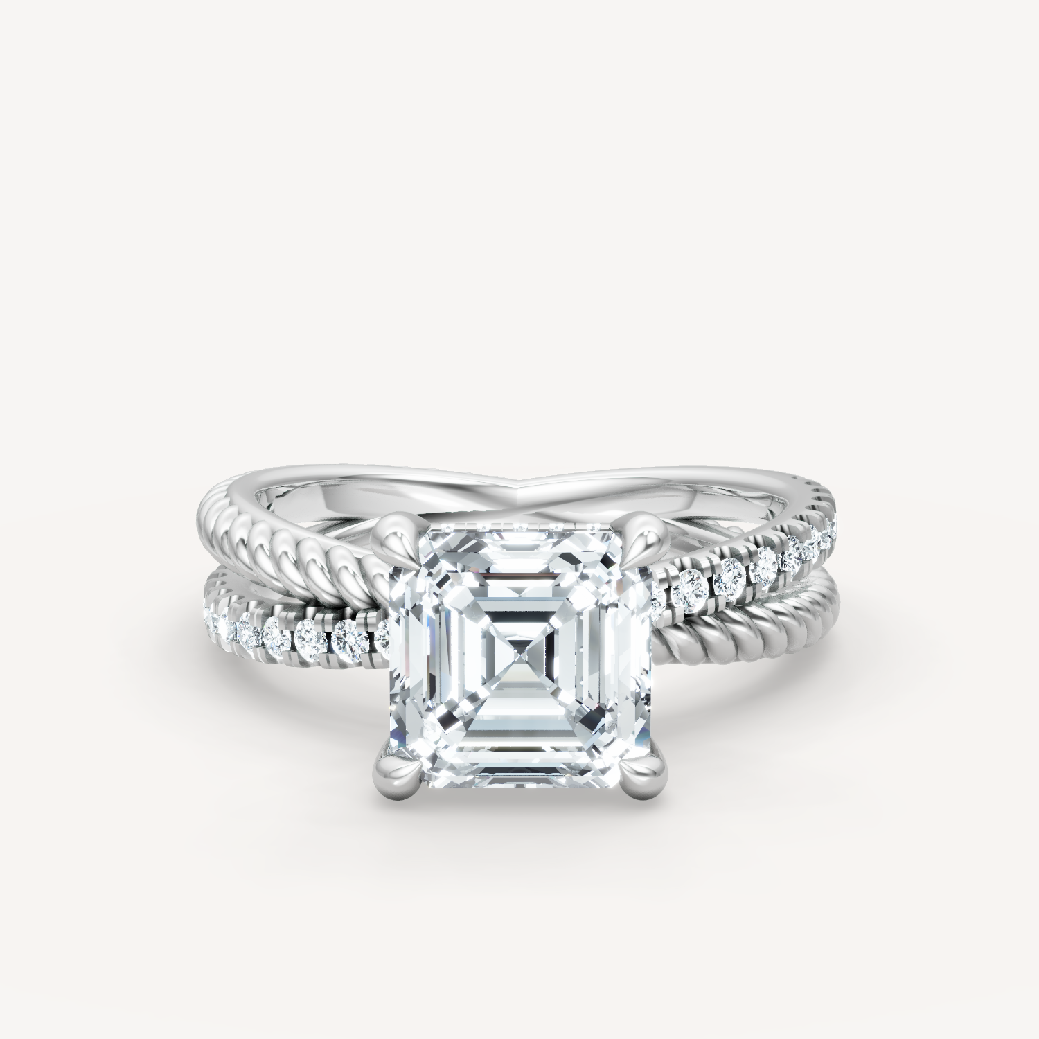 Criss-Cross Elegance - Asscher